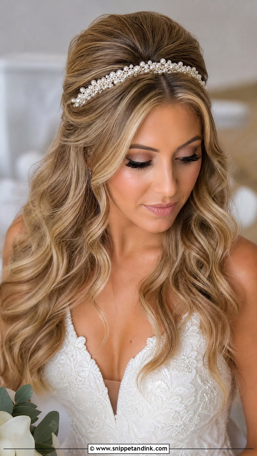 Voluminous Wedding Hair With Headband - Snippet and Ink - 20 Voluminous Wedding Hair Ideas