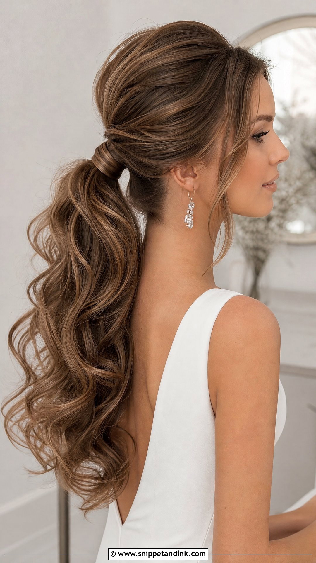 Voluminous Wedding Ponytail - Snippet and Ink - 20 Voluminous Wedding Hair Ideas