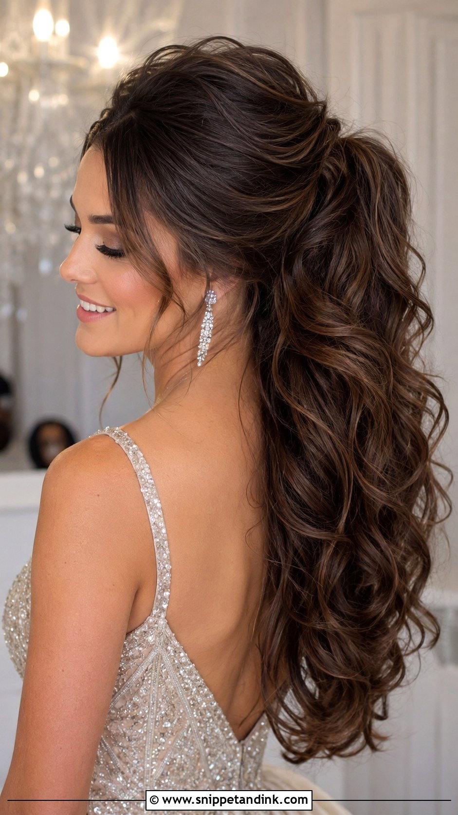 Voluminous Wedding Ponytail - Snippet and Ink - 30 Pony Tailed Wedding Hairstyle Ideas