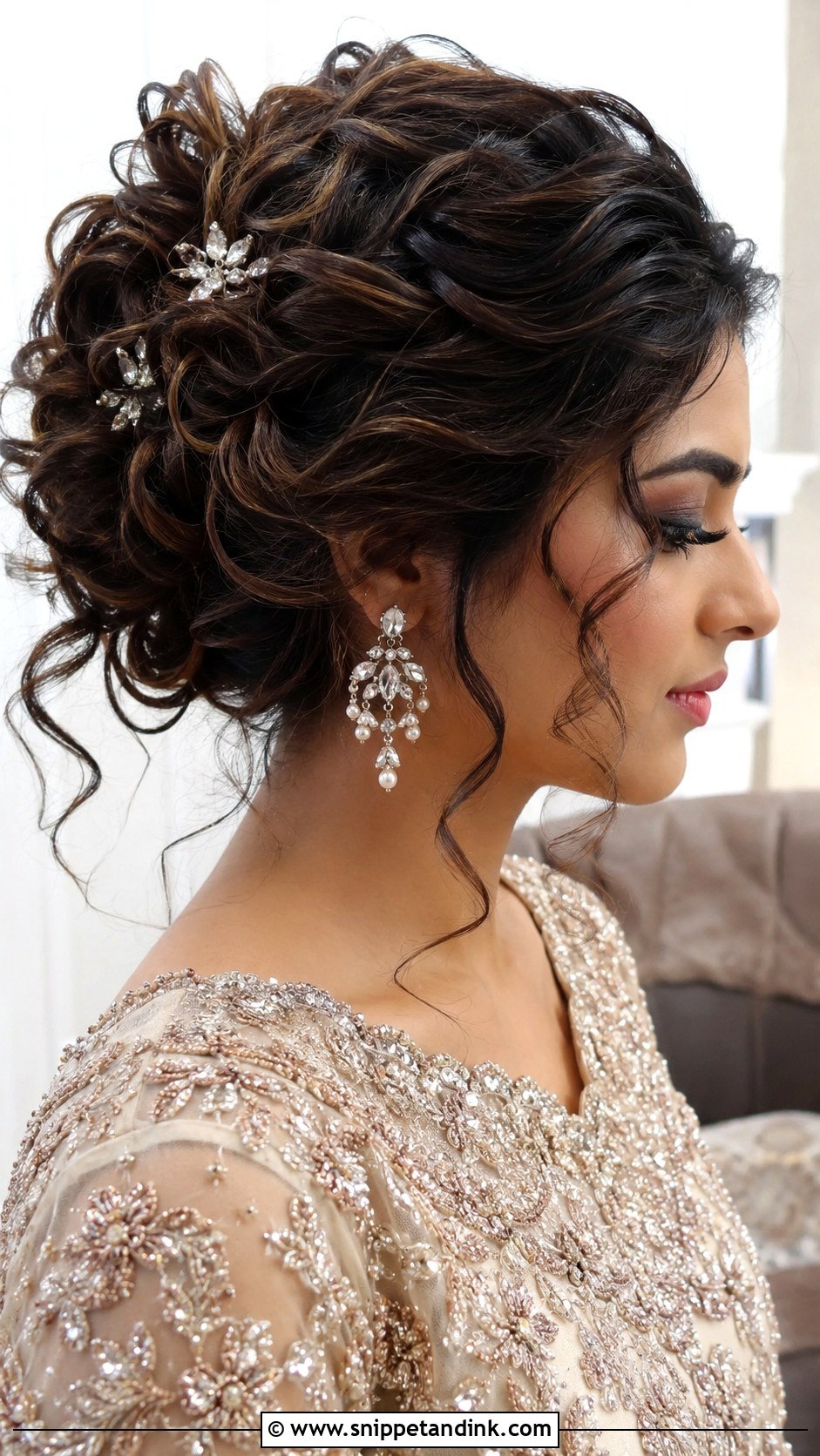 Waleema Curly Updo - Snippet and Ink - 15 Waleema Hairstyles