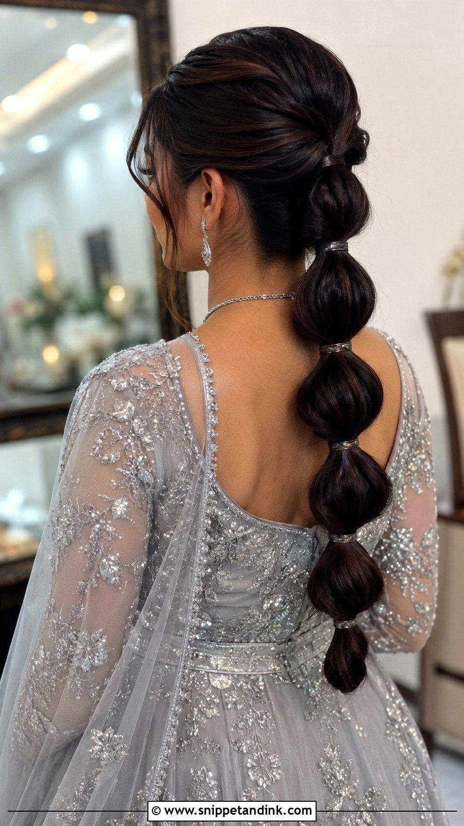 Walima Bridesmaid Bubble Braid - Snippet and Ink - 25 Walima Bridesmaid Hairstyles