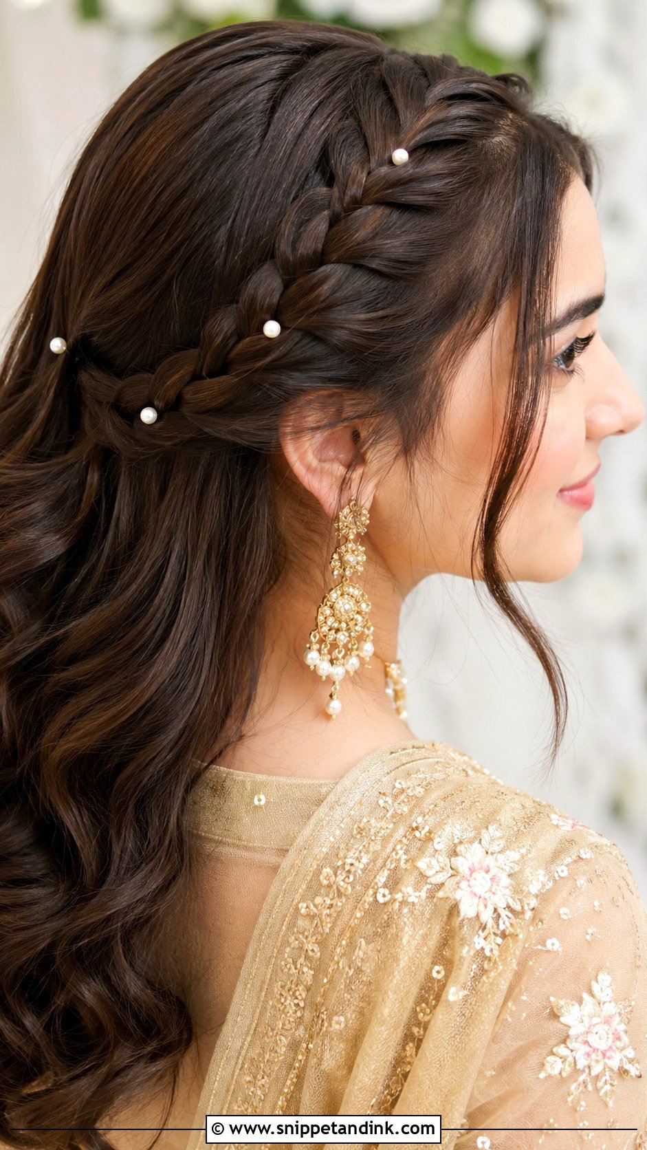 Walima Bridesmaid Crown Braid - Snippet and Ink - 25 Walima Bridesmaid Hairstyles