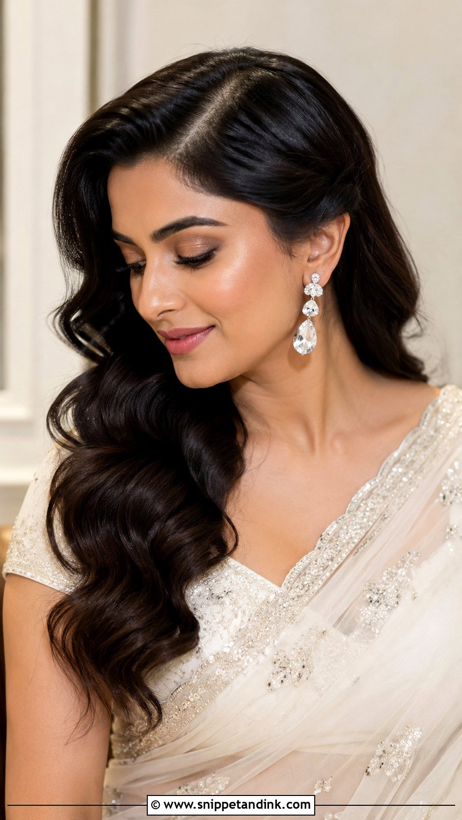 Walima Bridesmaid Hollywood Waves - Snippet and Ink - 25 Walima Bridesmaid Hairstyles