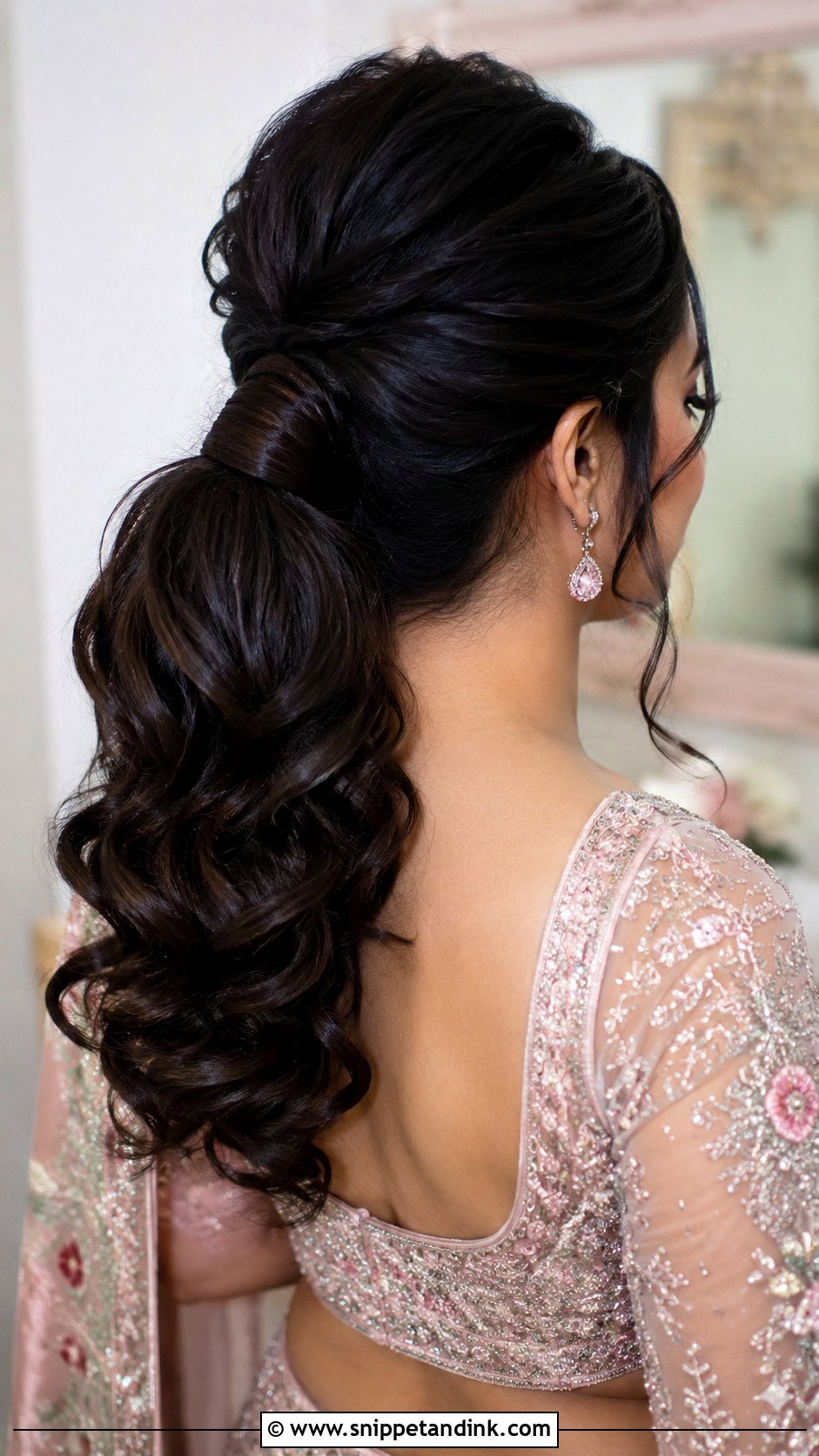 Walima Bridesmaid Ponytail - Snippet and Ink - 25 Walima Bridesmaid Hairstyles