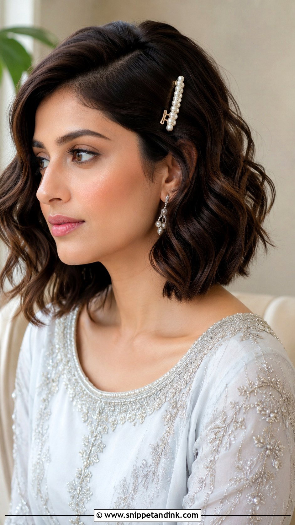 Walima Bridesmaid Short Hair Waves - Snippet and Ink - 25 Walima Bridesmaid Hairstyles