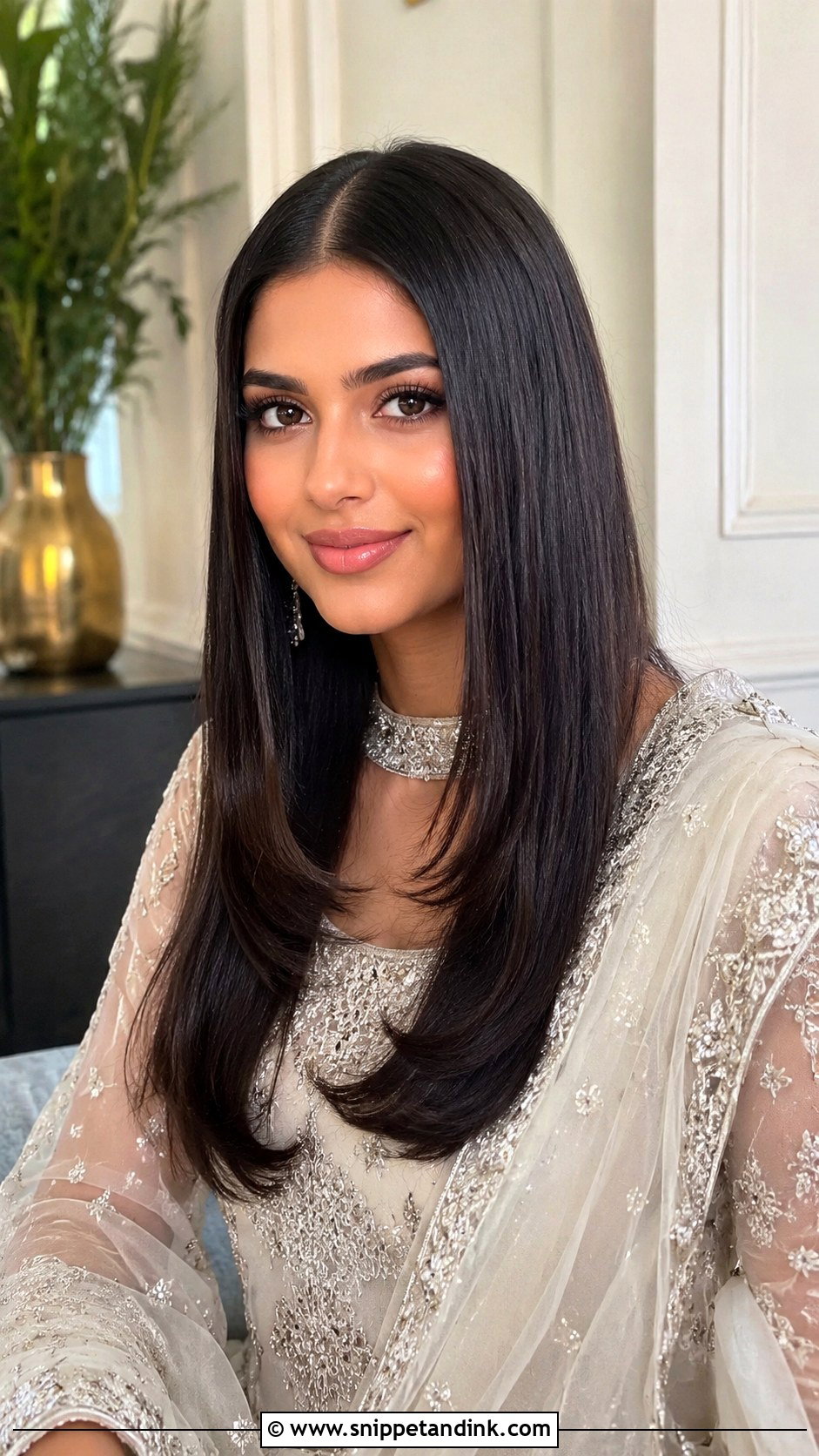 Walima Bridesmaid Straight Hair - Snippet and Ink - 25 Walima Bridesmaid Hairstyles