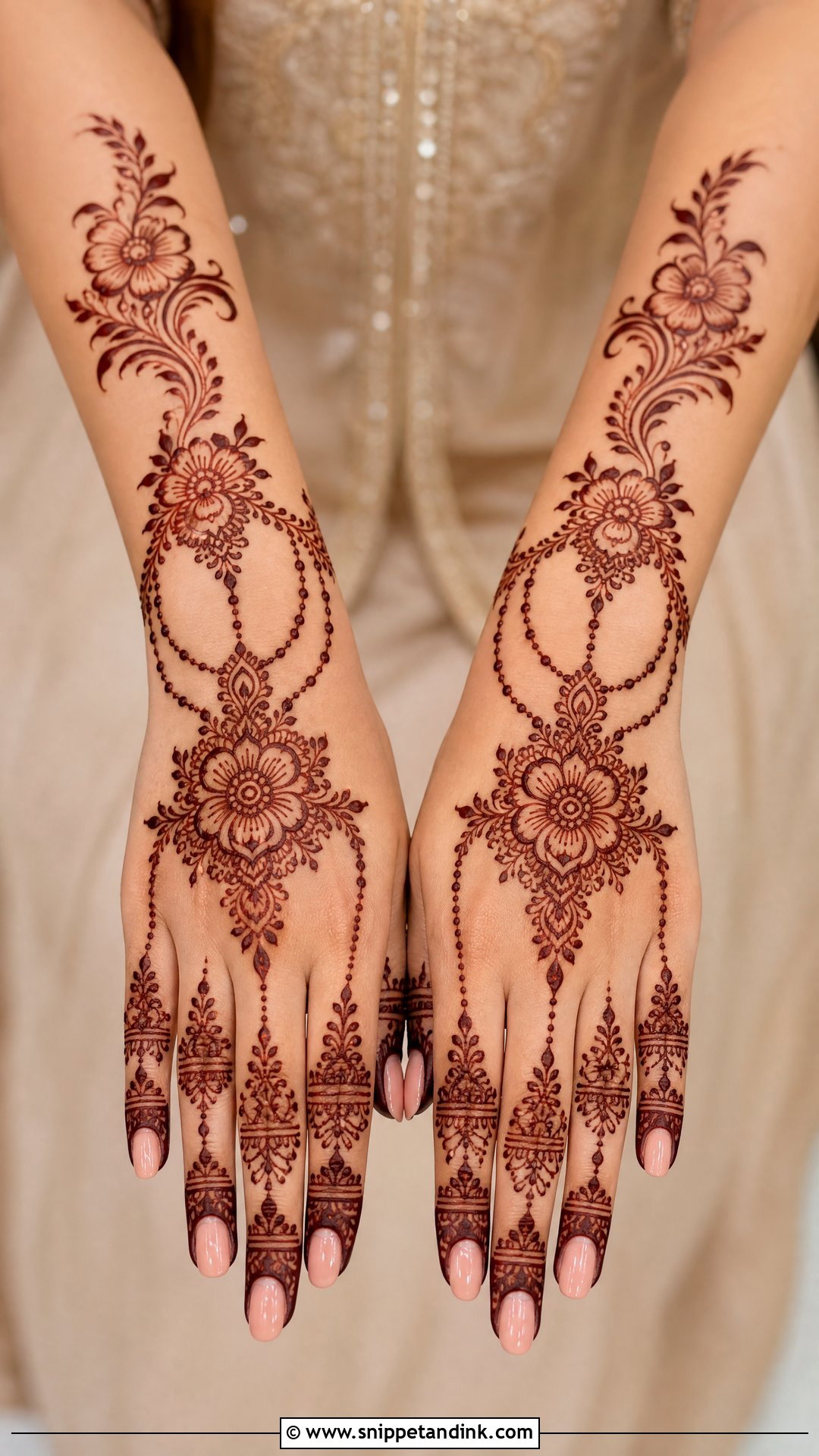 Walima Muslim Bridal Mehndi Design - Snippet and Ink - 30 Unique Muslim Bridal Mehndi Designs