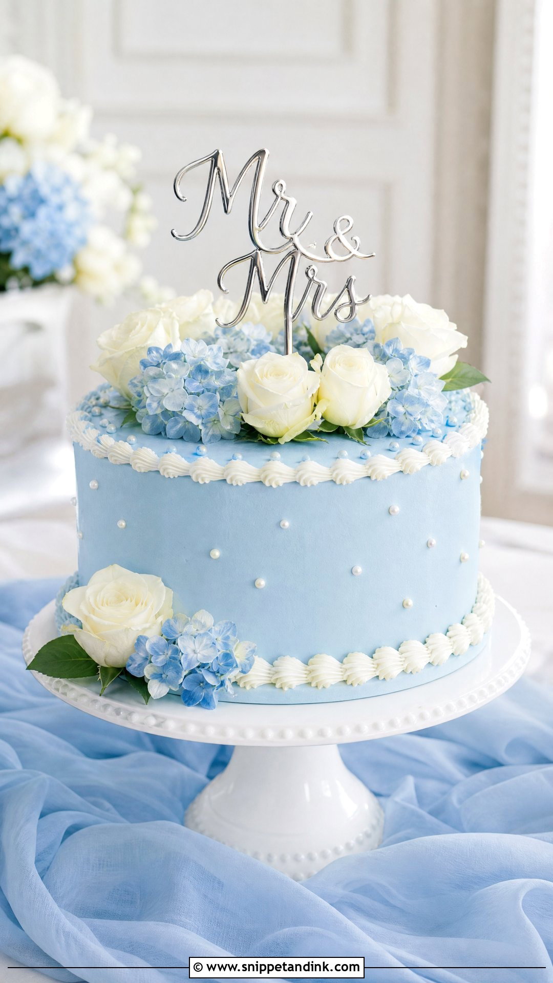 Walmart Blue Wedding Cake - Snippet and Ink - 25 Walmart Cake Ideas for Wedding