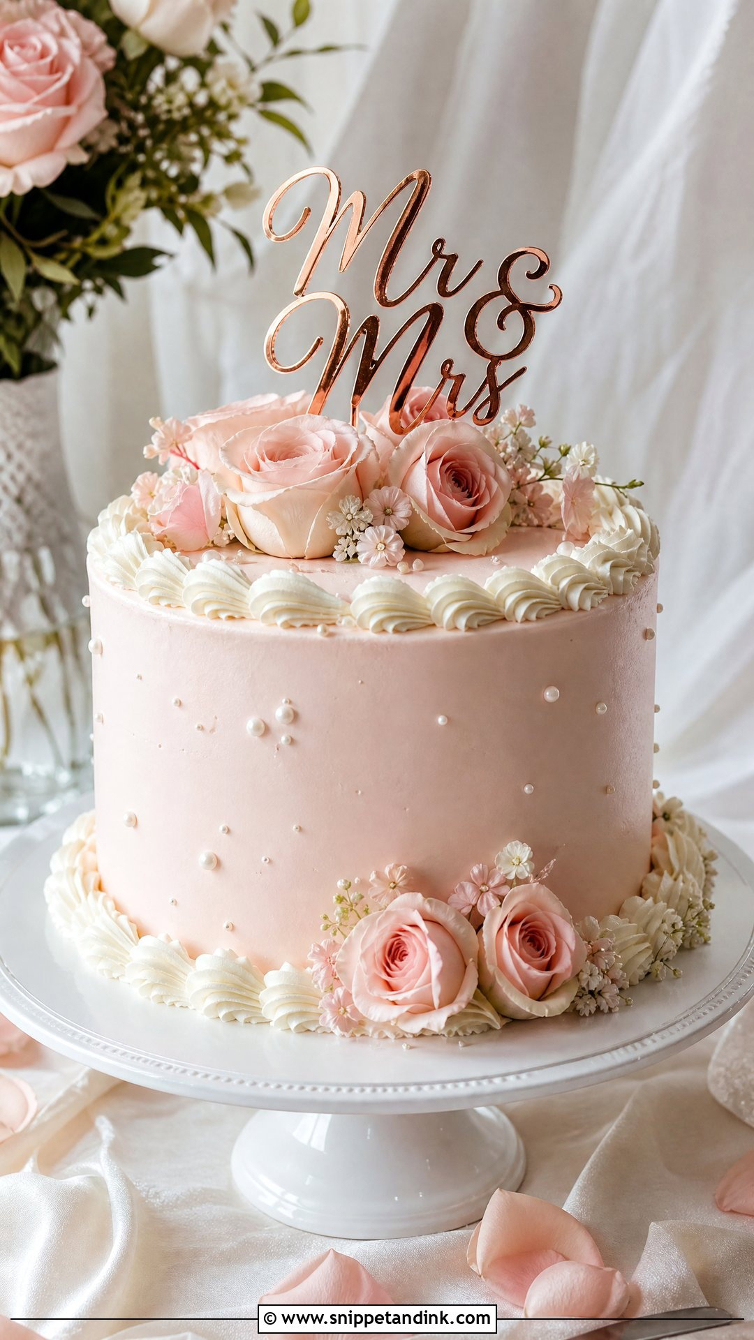 Walmart Blush Wedding Cake - Snippet and Ink - 25 Walmart Cake Ideas for Wedding