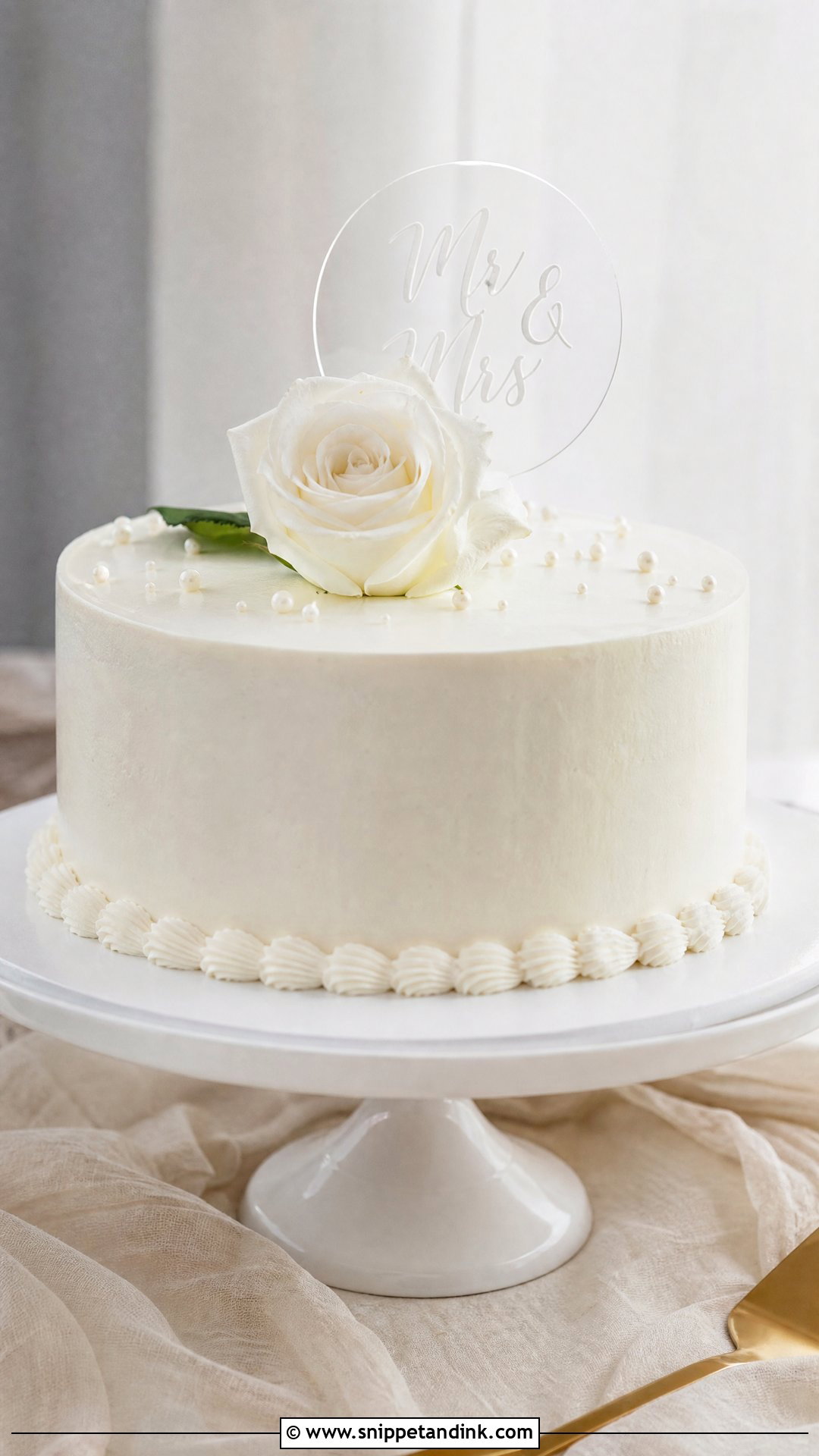 Walmart Simple White Wedding Cake - Snippet and Ink - 25 Walmart Cake Ideas for Wedding