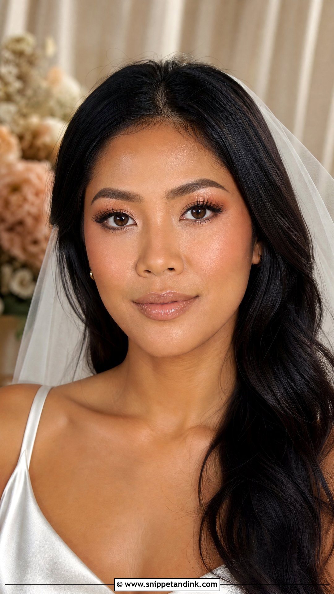 Warm Beige Bridal Makeup Look - Snippet and Ink - 25 No Makeup Bridal Look Ideas
