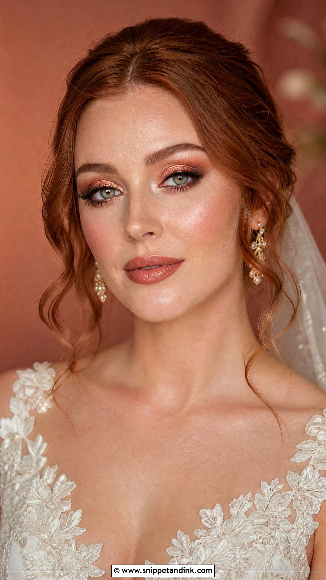 Warm Bridal Makeup For Green Eyes - Snippet and Ink - 20 Warm Wedding Makeup Ideas