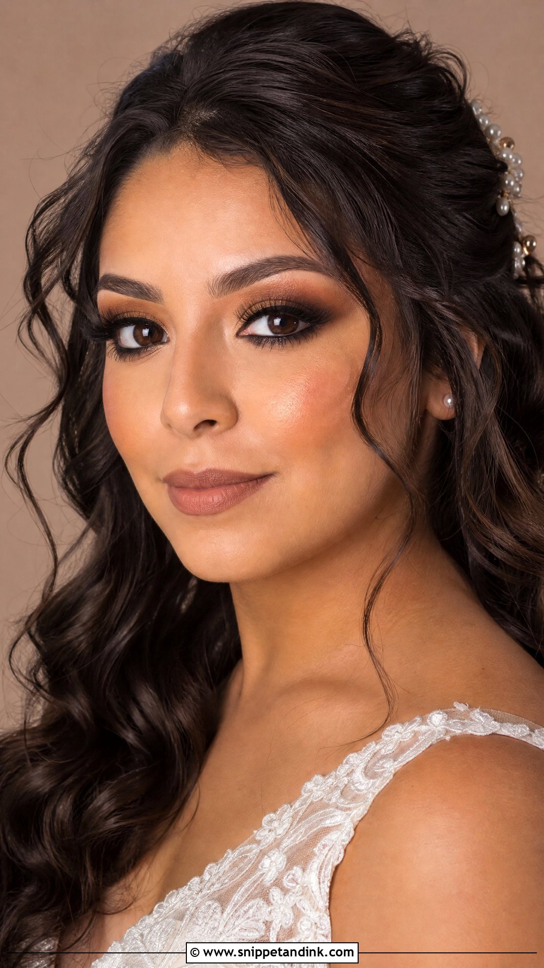 Warm Brown Smokey Wedding Makeup - Snippet and Ink - 20 Warm Wedding Makeup Ideas