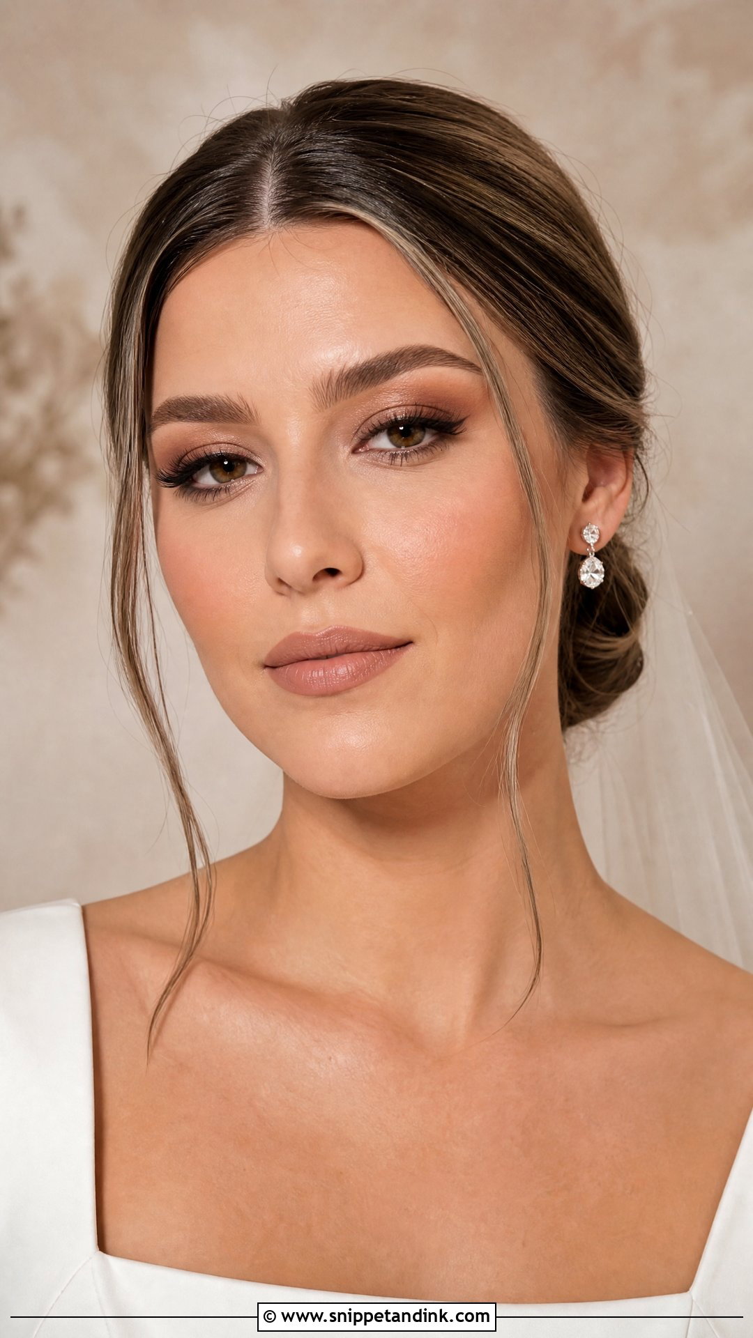Warm Matte Wedding Makeup - Snippet and Ink - 20 Warm Wedding Makeup Ideas