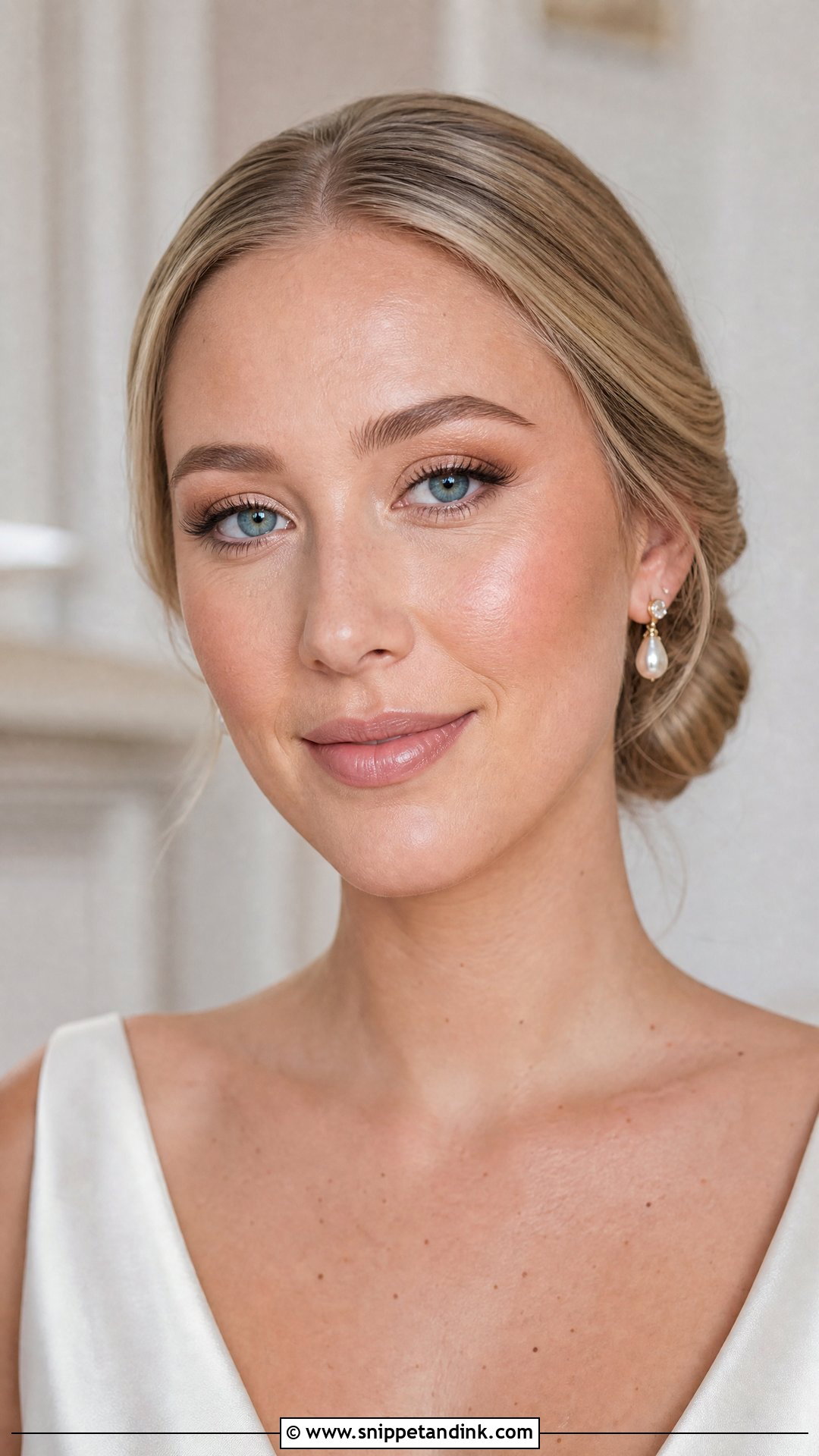 Warm Neutral Wedding Makeup For Blue Eyes - Snippet and Ink - 25 Natural Wedding Makeup for Blue Eyes