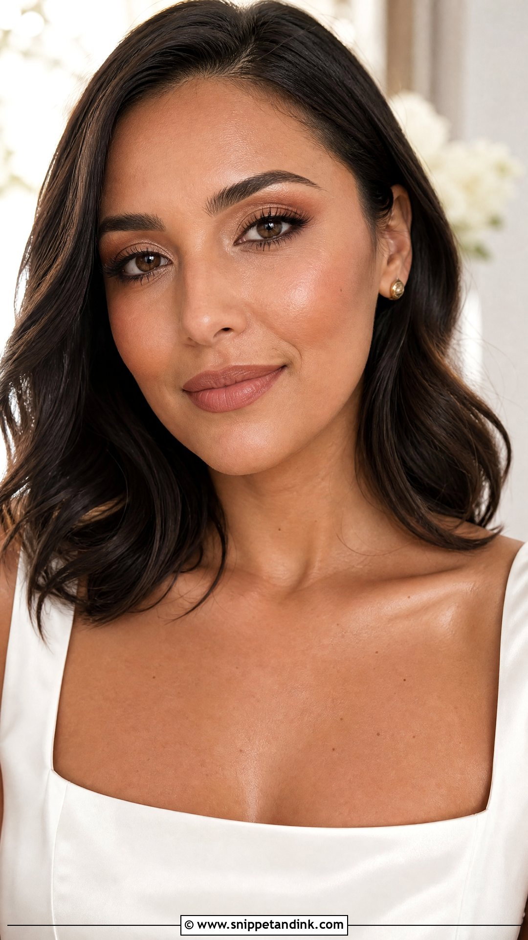 Warm Neutral Wedding Makeup For Brunettes - Snippet and Ink - 20 Natural Wedding Makeup Brunette Ideas