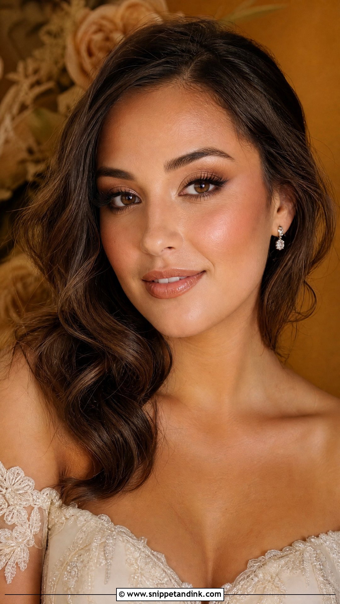 Warm Nude Bridal Makeup - Snippet and Ink - 20 Nude Makeup Bridal Look Ideas