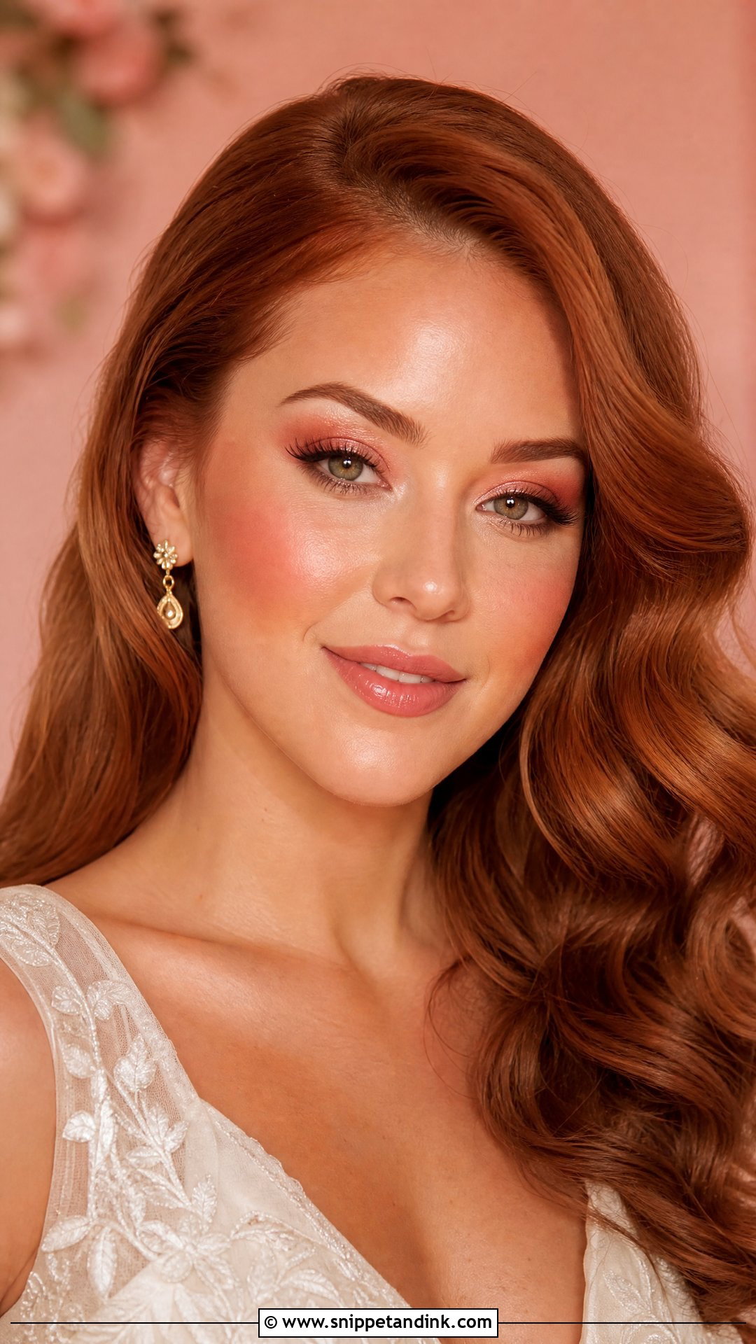 Warm Pink Wedding Makeup - Snippet and Ink - 20 Pink Makeup for Wedding Ideas