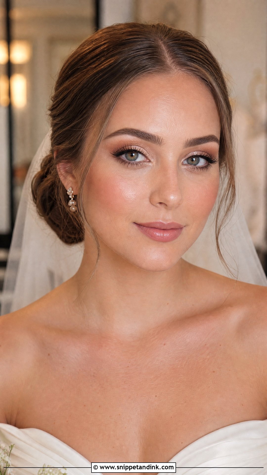 Warm Soft Glam Bridal Makeup - Snippet and Ink - 20 Warm Bridal Makeup Ideas
