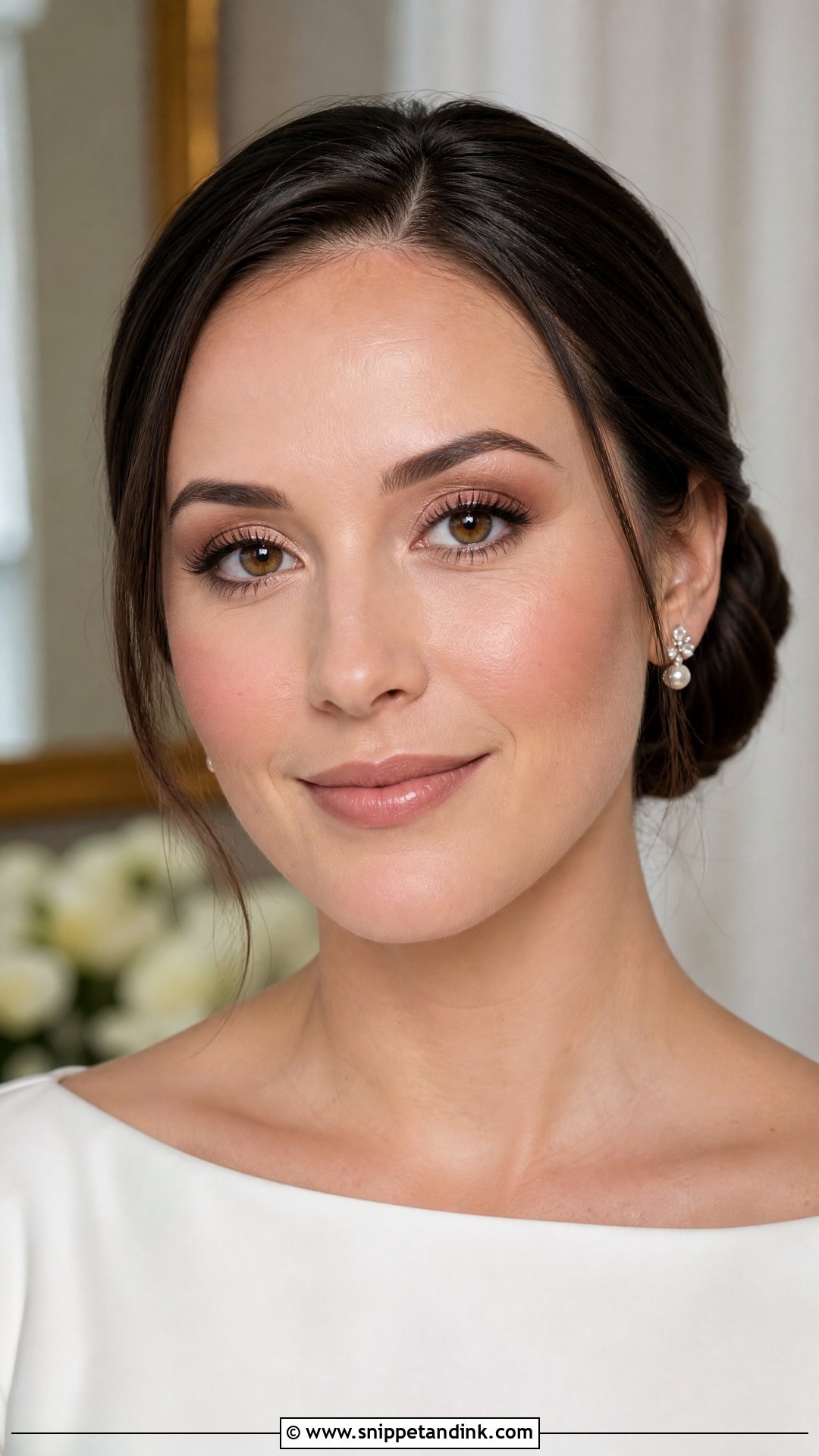 Warm Taupe Bridal Makeup For Brown Eyes - Snippet and Ink - 20 Natural Wedding Makeup for Brown Eyes and Brunettes Dark Hair