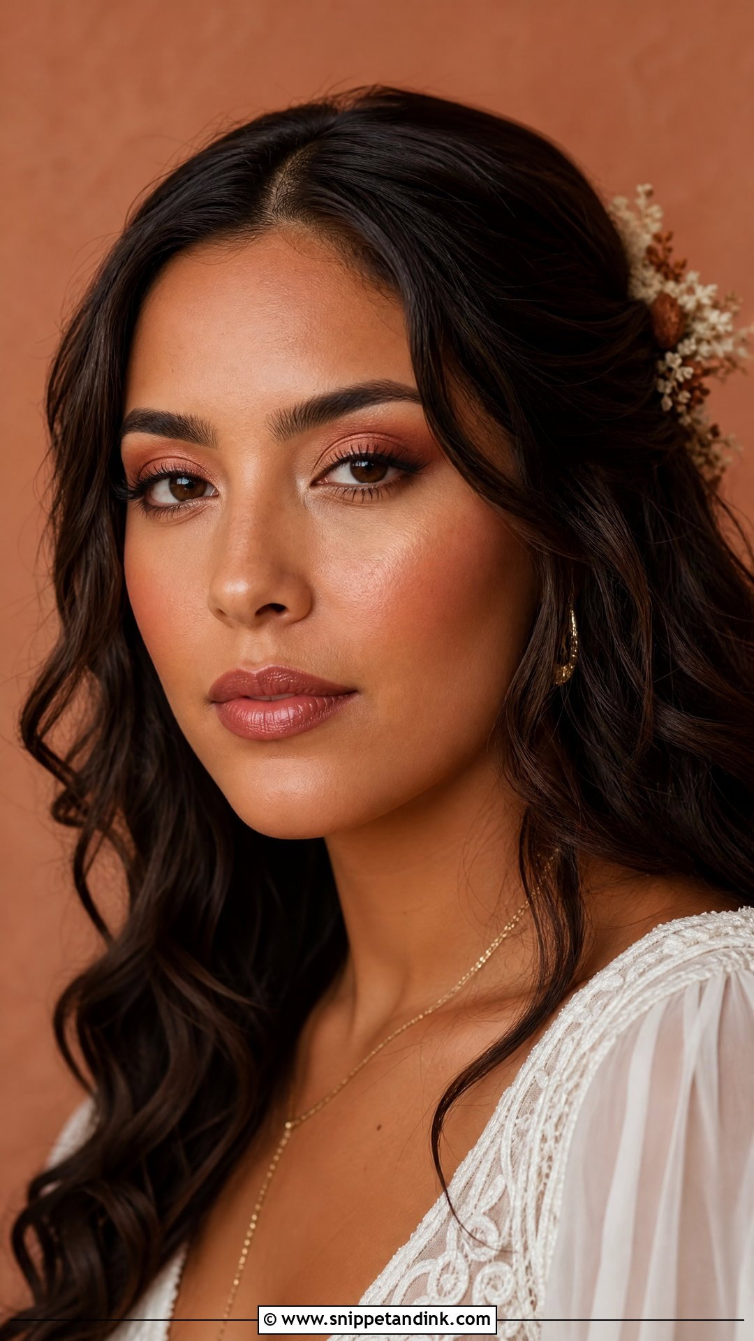 Warm Terracotta Wedding Makeup - Snippet and Ink - 20 Warm Wedding Makeup Ideas