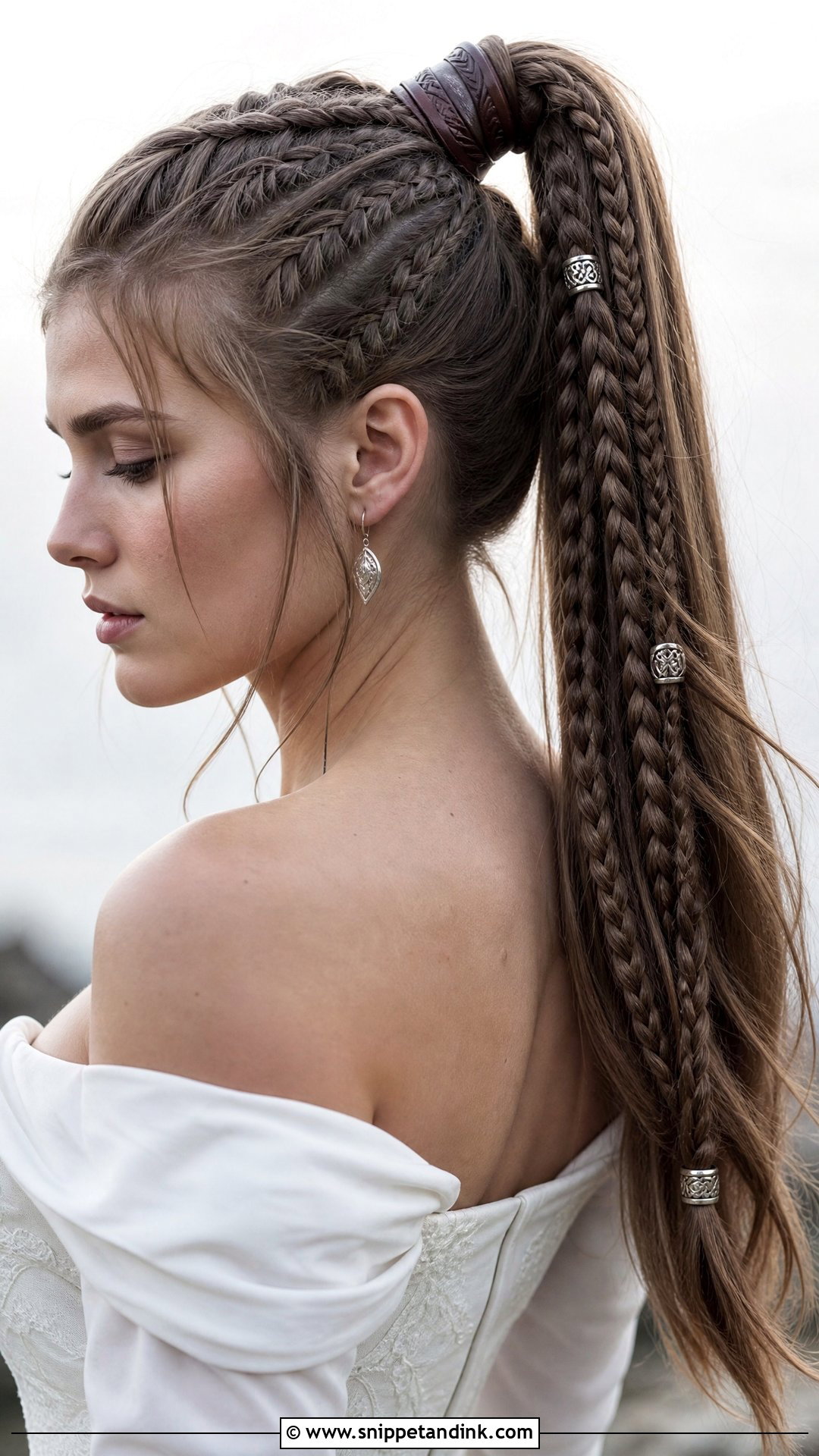 Warrior Braided Ponytail - Snippet and Ink - 20 Viking Wedding Hairstyles