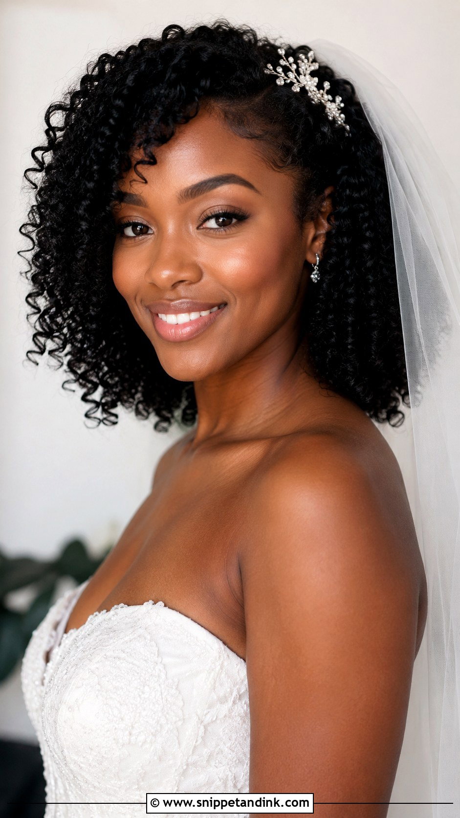 Wash And Go Wedding Hairstyle - Snippet and Ink - 15 Natural Hairstyles for Black Women for Wedding