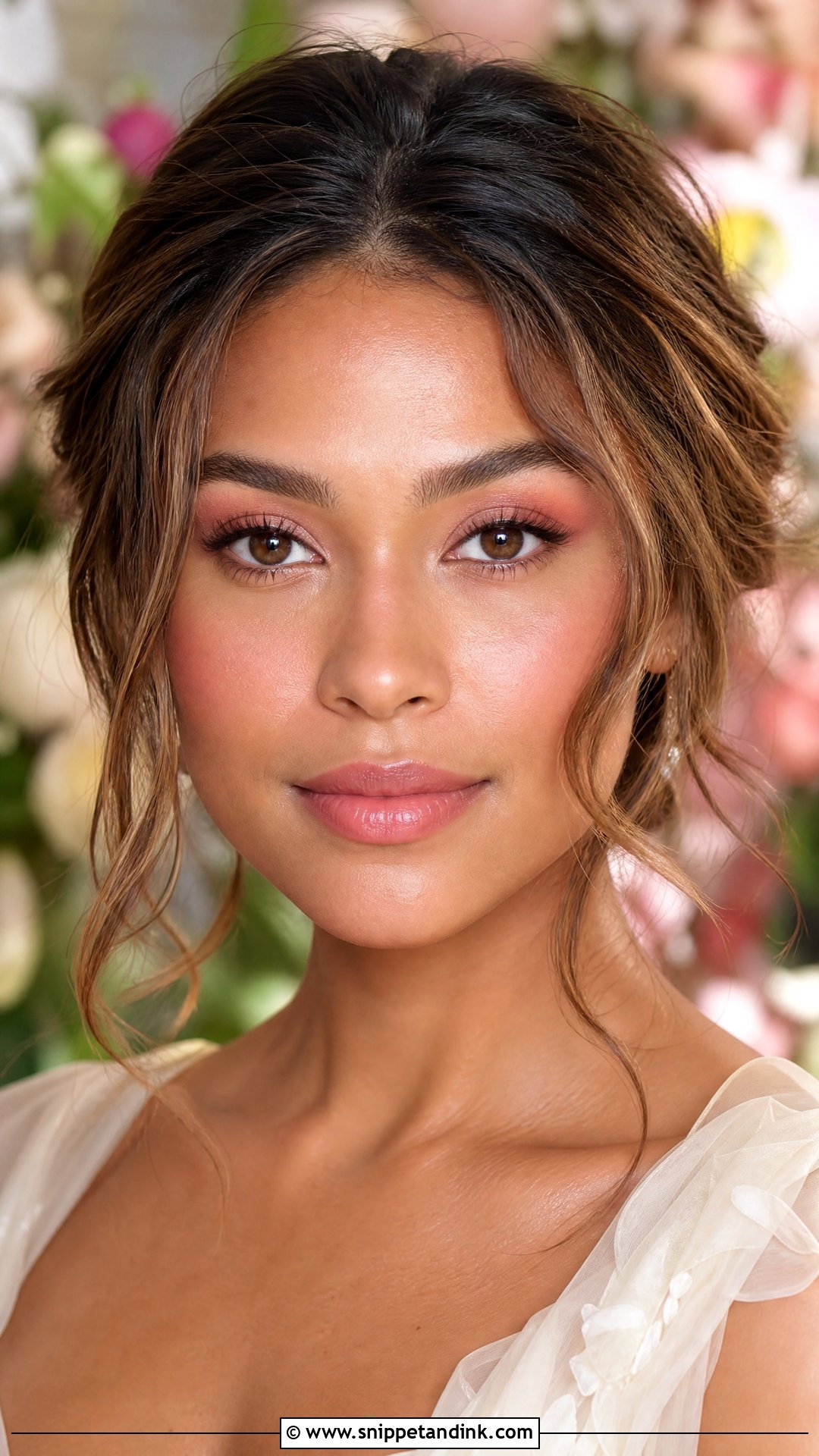 Watercolor Blushing Bride Makeup - Snippet and Ink - 20 Blushing Bride Makeup Ideas