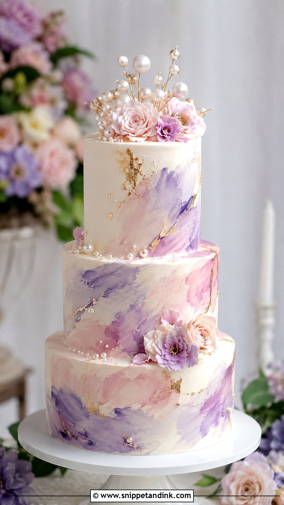 Watercolor Wedding Cake - Snippet and Ink - 25 Wedding Cake Gif