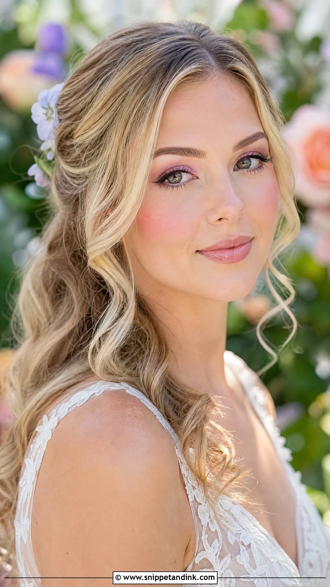 Watercolor Wedding Makeup - Snippet and Ink - 20 Wedding Makeup 2025 Trends