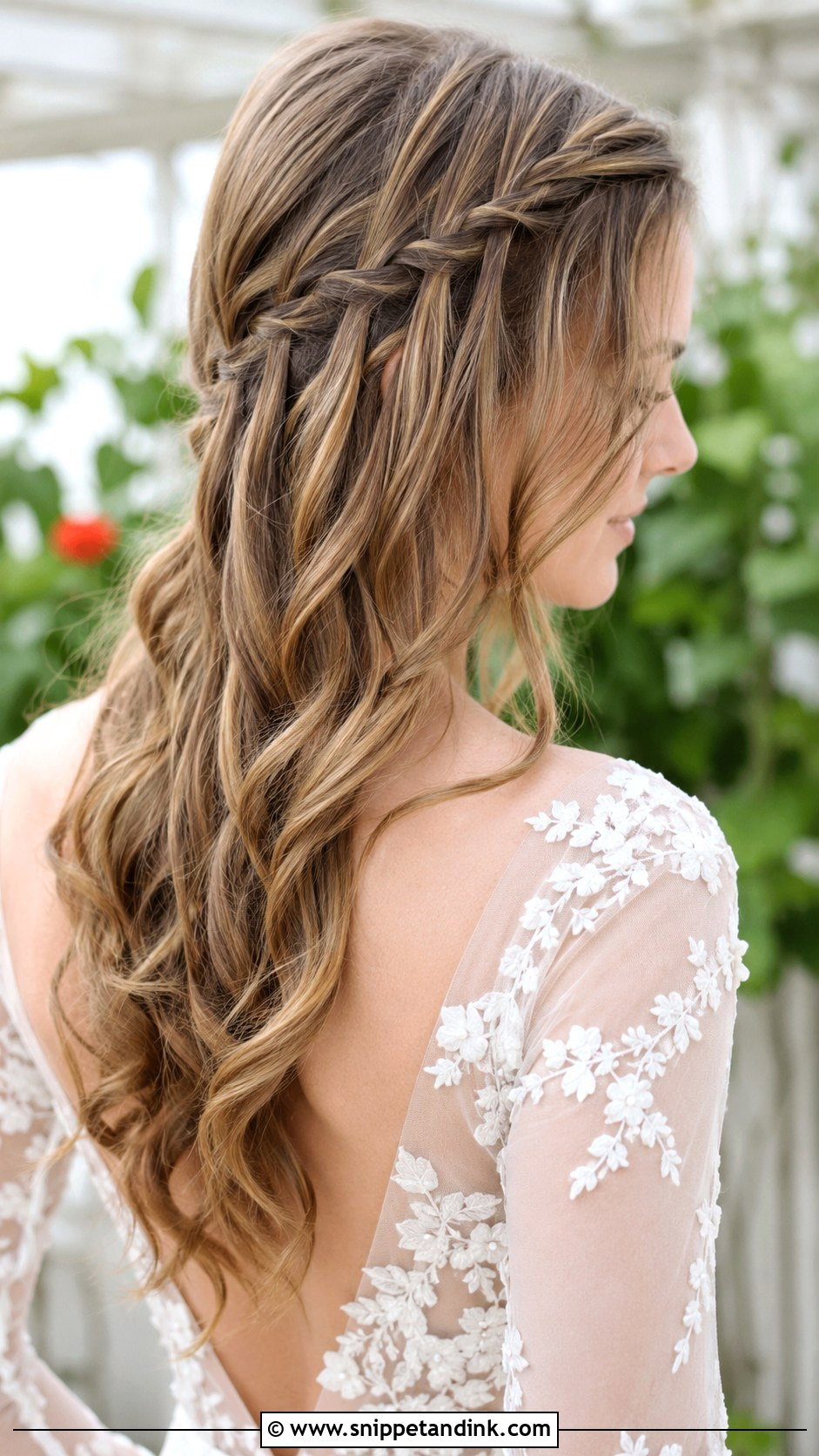Waterfall Braid - Snippet and Ink - 25 Easy Hairstyles for Wedding