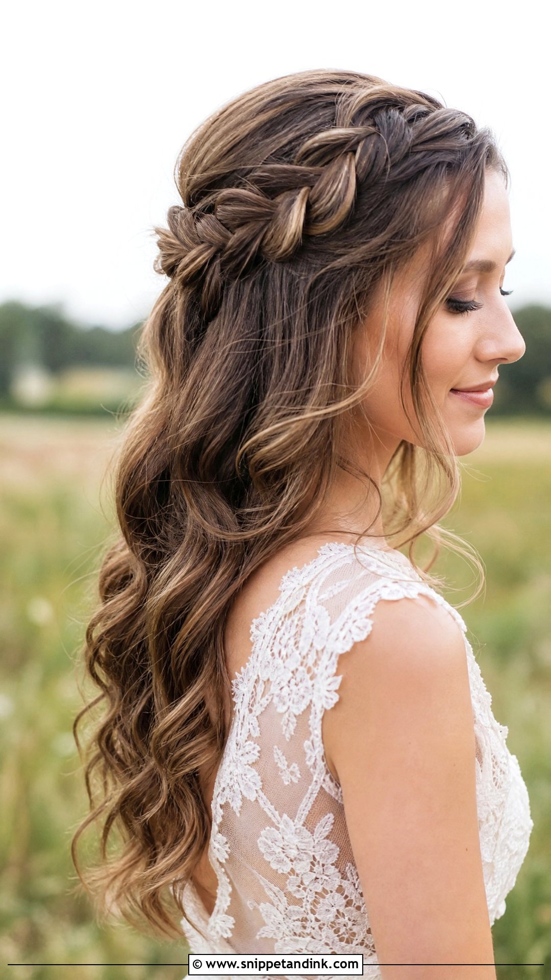Waterfall Braid - Snippet and Ink - 20 Country Wedding Hairstyles