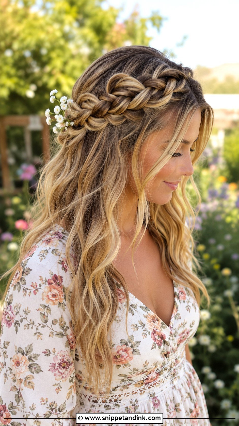 Waterfall Braid - Snippet and Ink - 35 Wedding Guest Hair Ideas