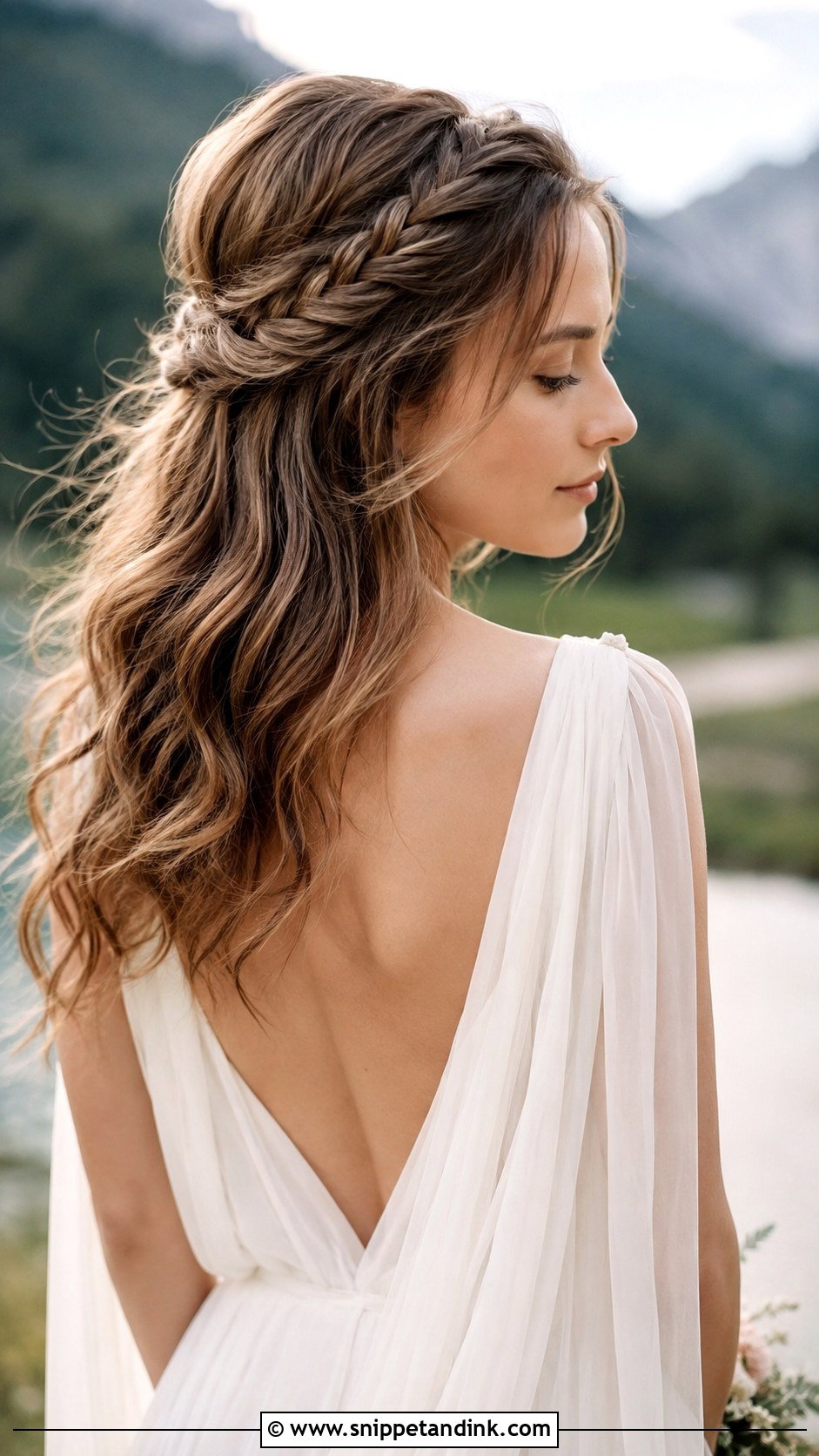 Waterfall Braid - Snippet and Ink - 35 Wedding Hair Ideas