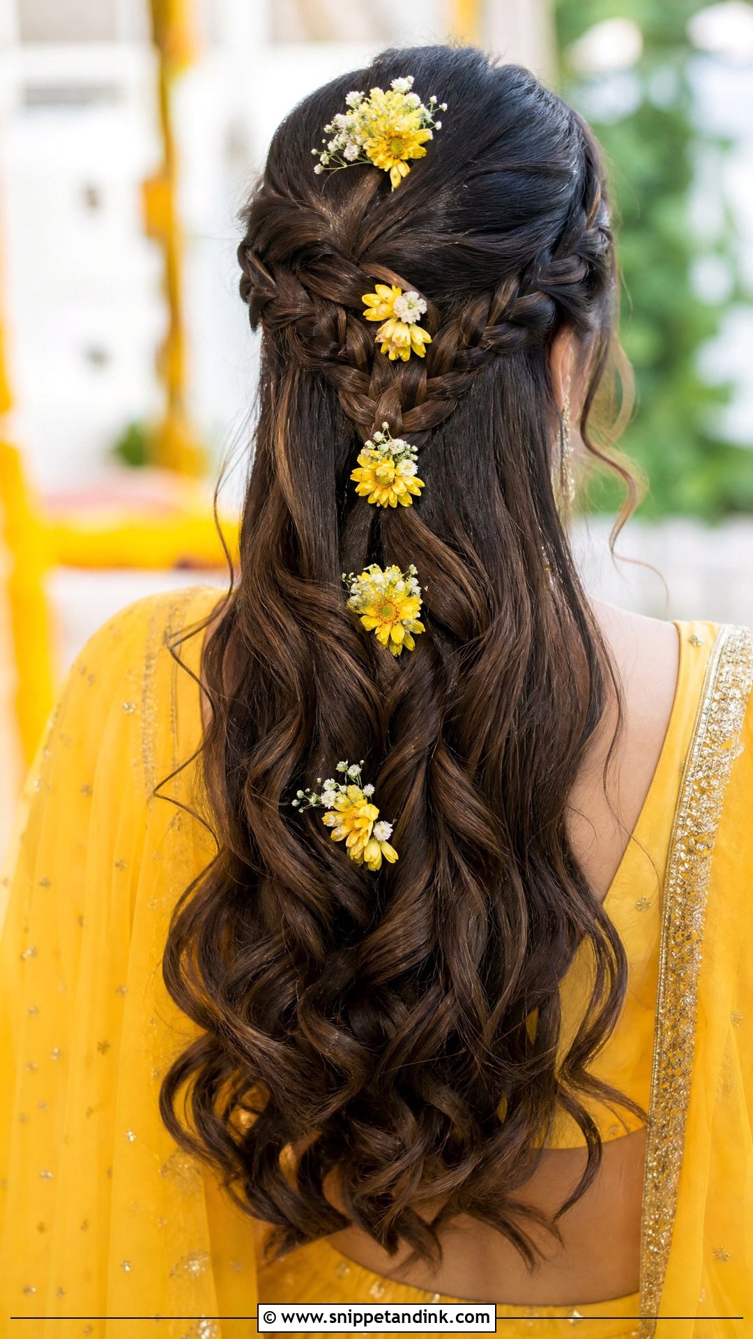 Waterfall Braid - Snippet and Ink - 20 Easy Indian Hairstyles for Wedding Guest