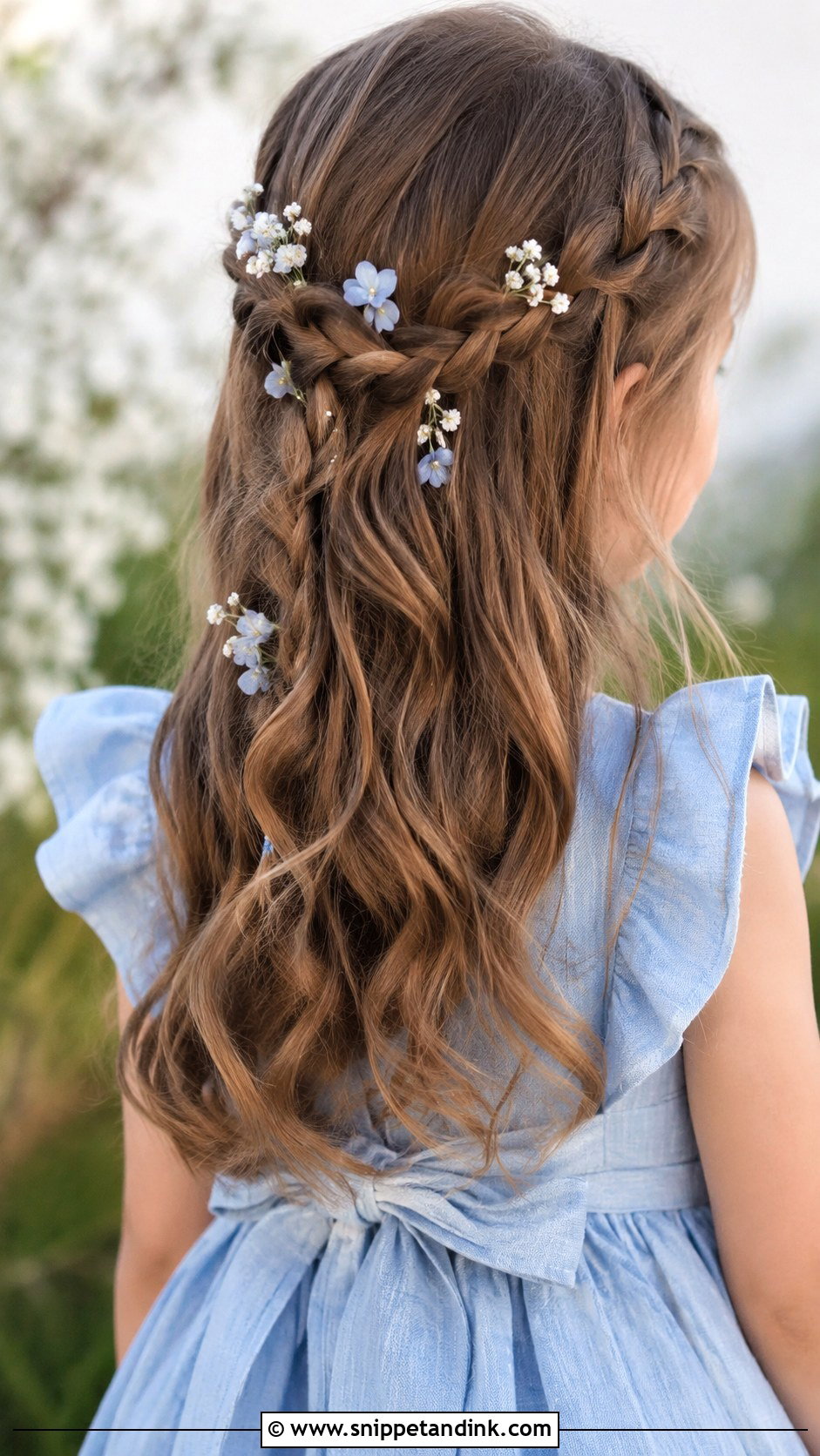 Waterfall Braid - Snippet and Ink - 20 Kid Wedding Hairstyles