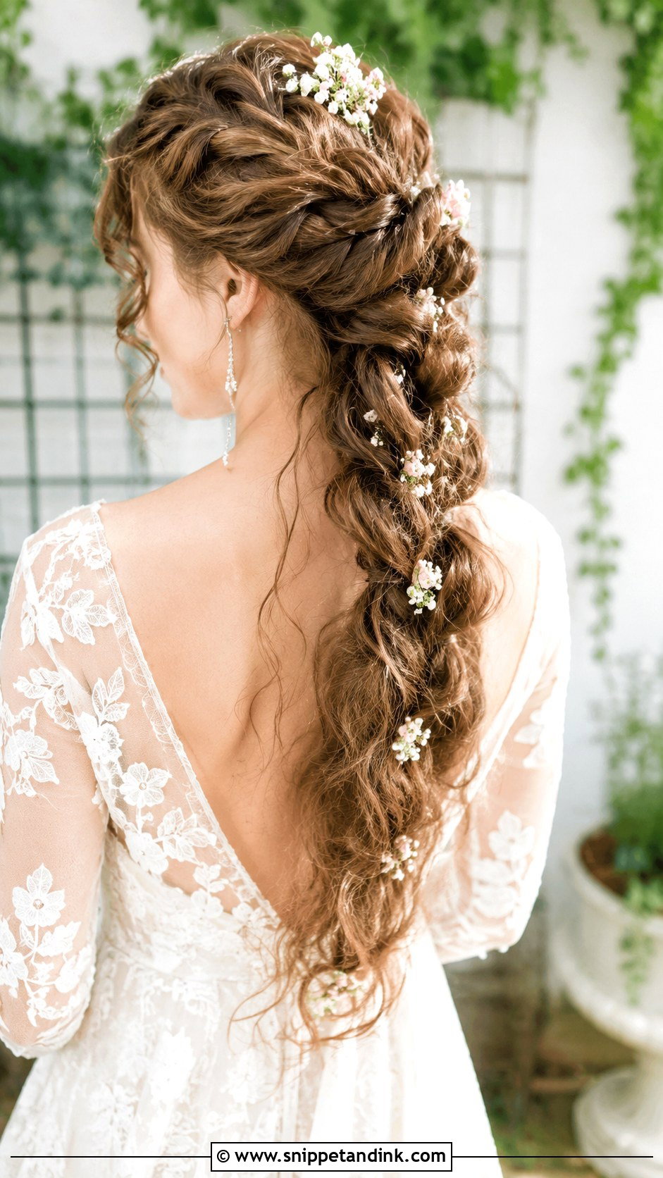 Waterfall Braid - Snippet and Ink - 25 Bridal Hair Braid Ideas
