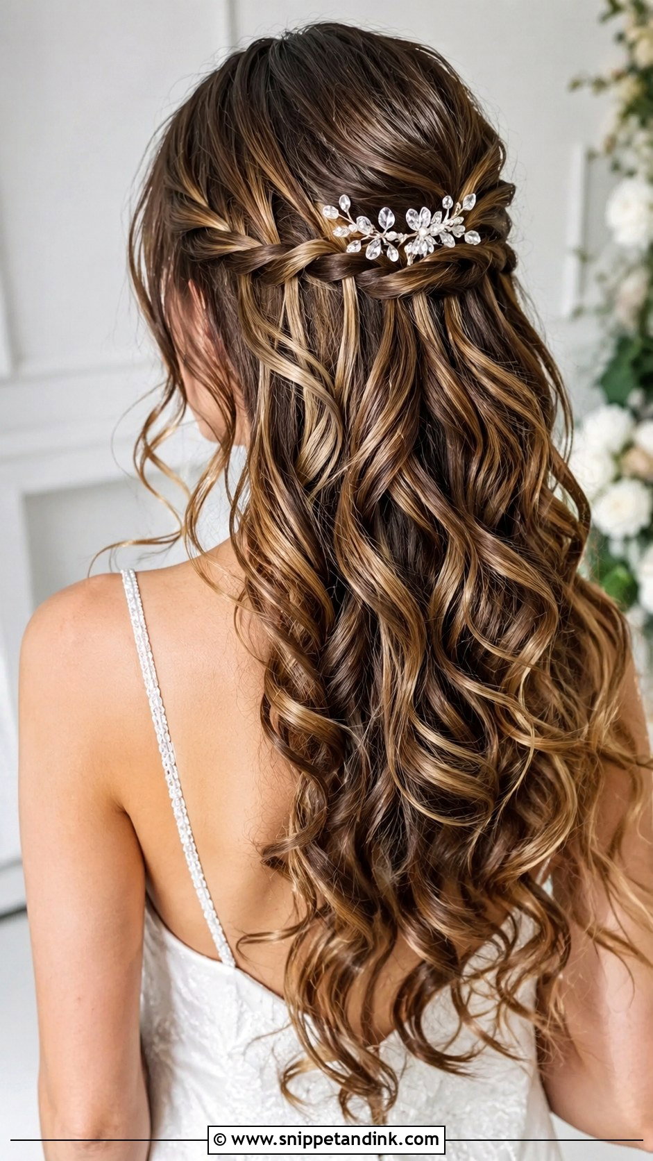 Waterfall Braid Bridal Hair - Snippet and Ink - 20 Bridal Hair with Braids