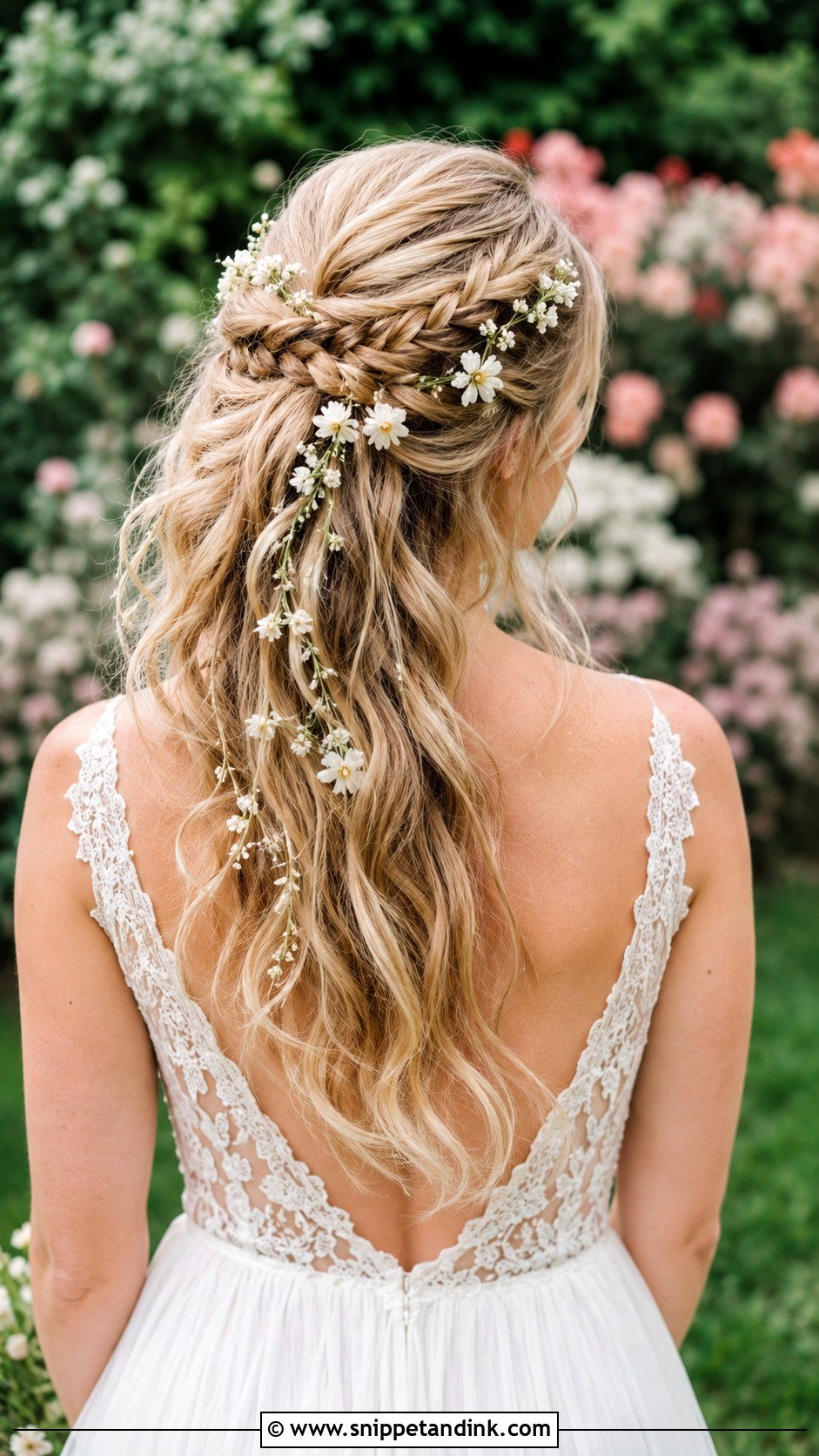 Waterfall Braid Bridal Hairstyle - Snippet and Ink - 25 Hairstyle for Wedding Bride Ideas