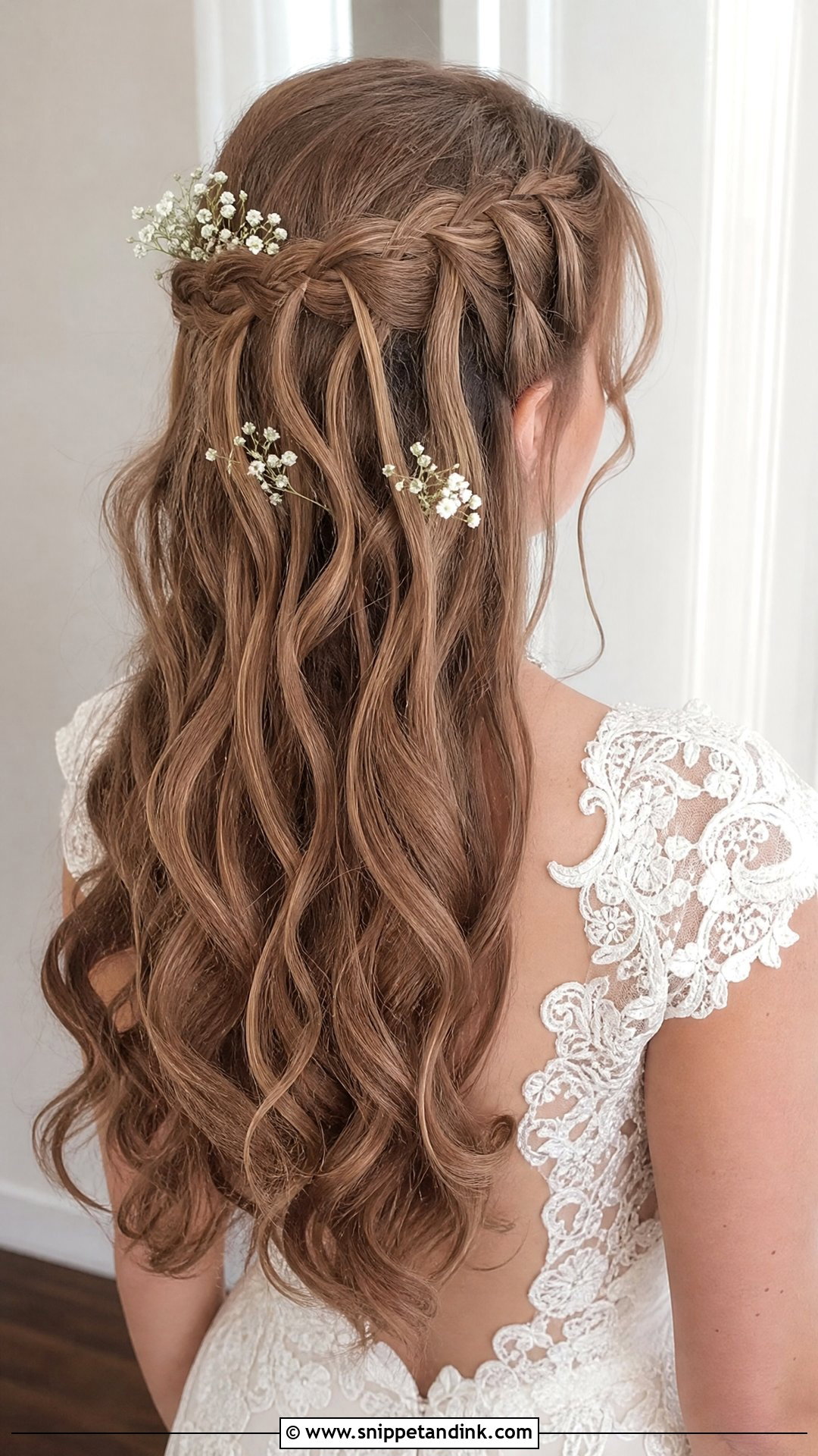 Waterfall Braid Bridal Hairstyle Step By Step - Snippet and Ink - 15 Bridal Hairstyles Tutorial Step By Step