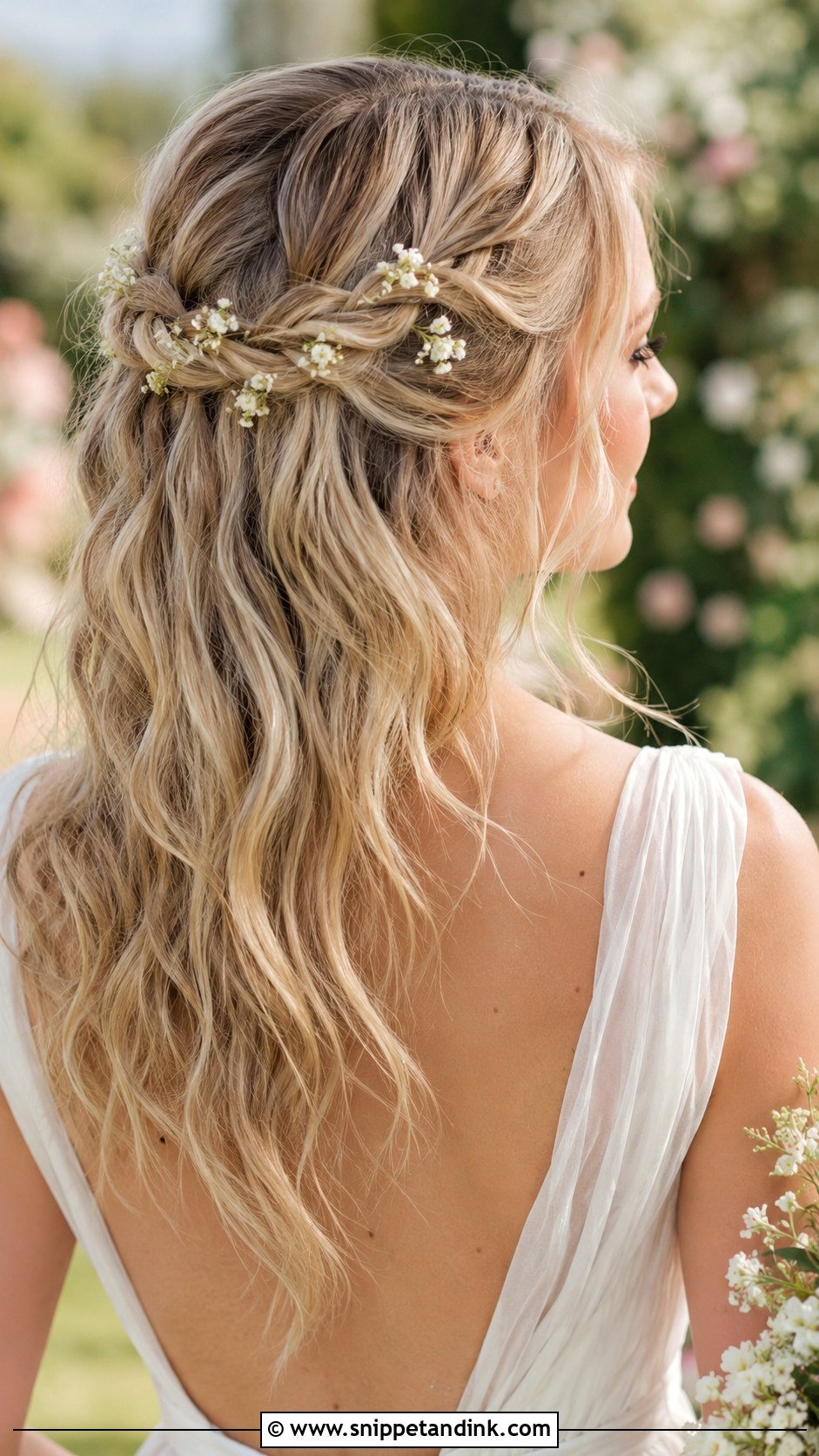 Waterfall Braid Bridal Look - Snippet and Ink - 25 Braided Wedding Hairstyles
