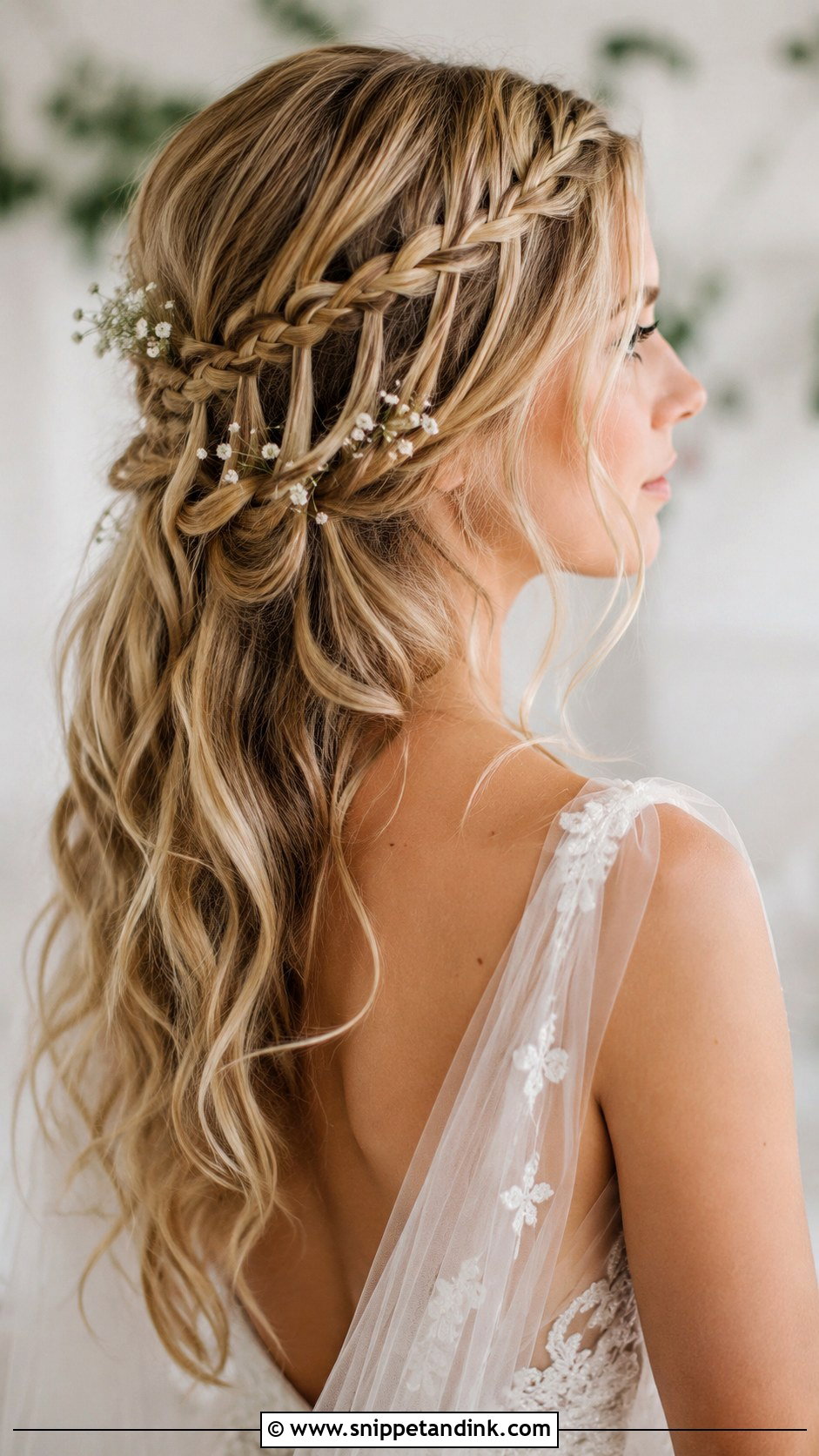 Waterfall Braid Bridal Style - Snippet and Ink - 25 Bridal Hairstyles with Braids