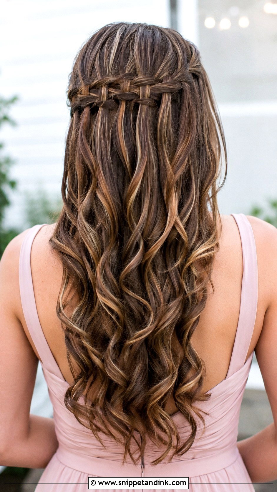 Waterfall Braid Bridesmaid Hair Down - Snippet and Ink - 20 Down Hairstyles Wedding Bridesmaid