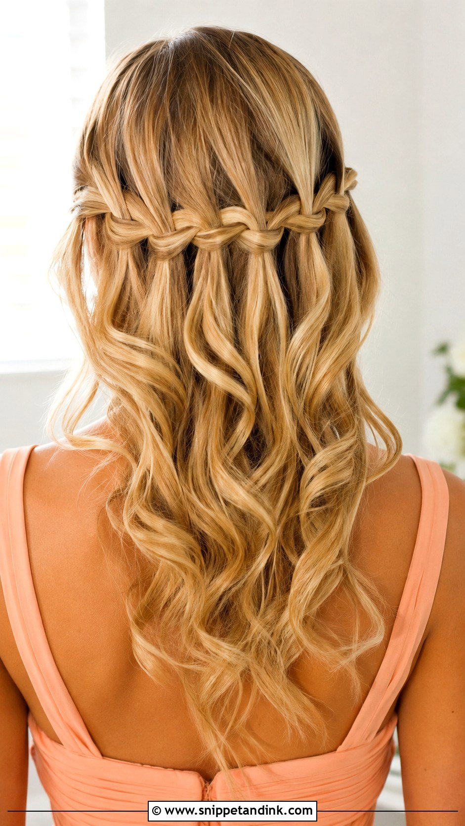Waterfall Braid Bridesmaid Hairdo - Snippet and Ink - 20 Hairdo for Bridesmaid Ideas
