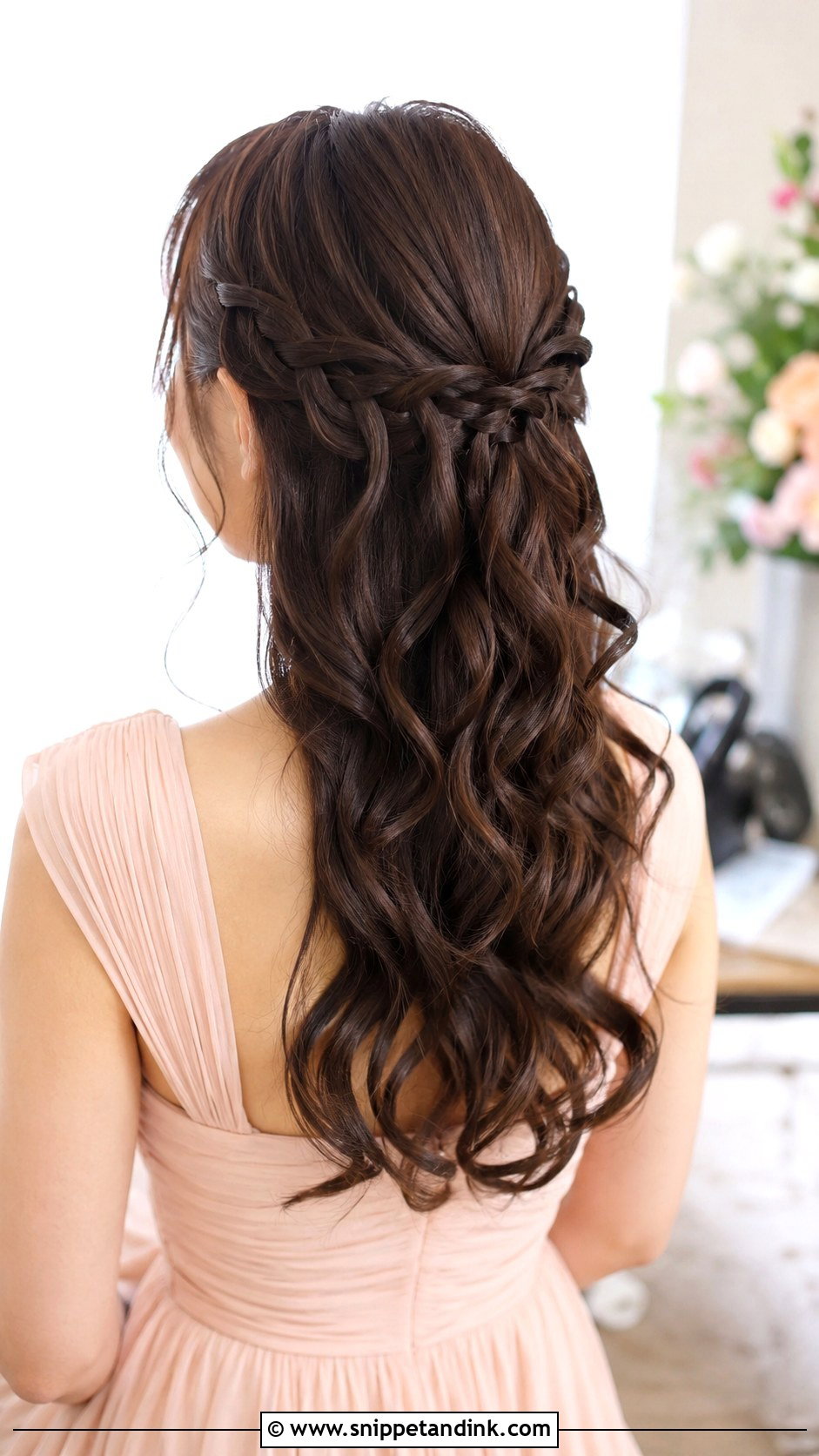 Waterfall Braid Bridesmaid Hairstyle - Snippet and Ink - 25 Bridesmaid Hairstyle Ideas