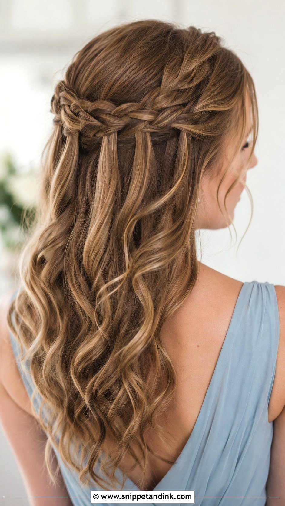 Waterfall Braid Bridesmaid Hairstyle For Fine Hair - Snippet and Ink - 20 Bridesmaid Hairstyles for Fine Hair