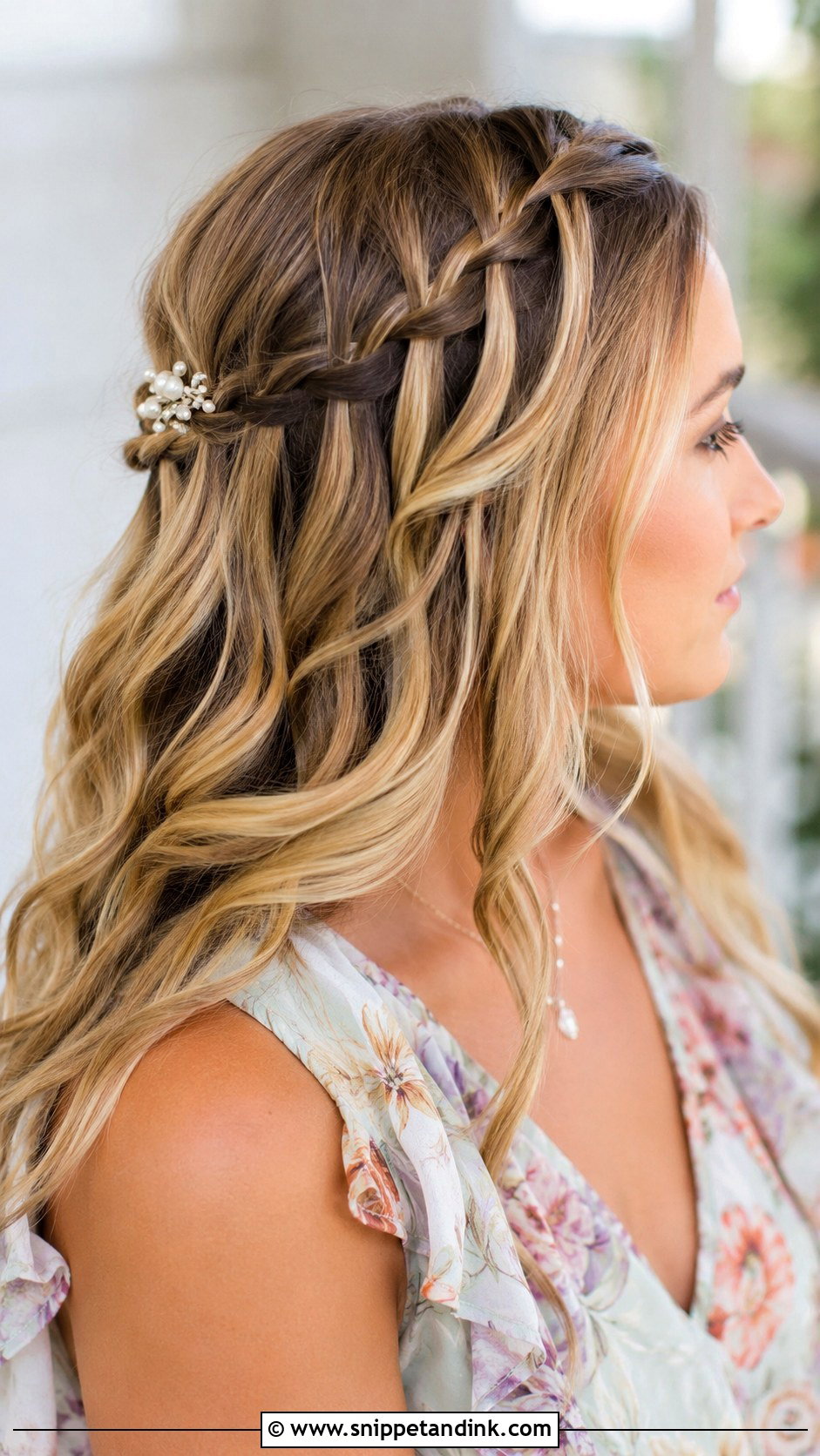 Waterfall Braid For Brothers Wedding - Snippet and Ink - 20 Hairstyles for Brothers Wedding