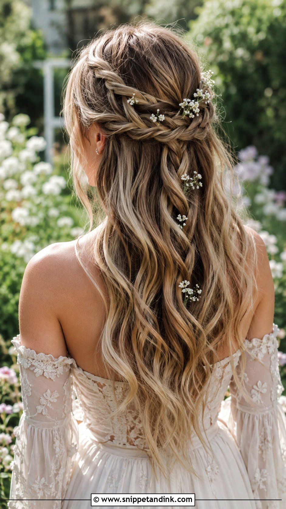 Waterfall Braid Half Up - Snippet and Ink - 20 Short Hair for Wedding Guest Ideas