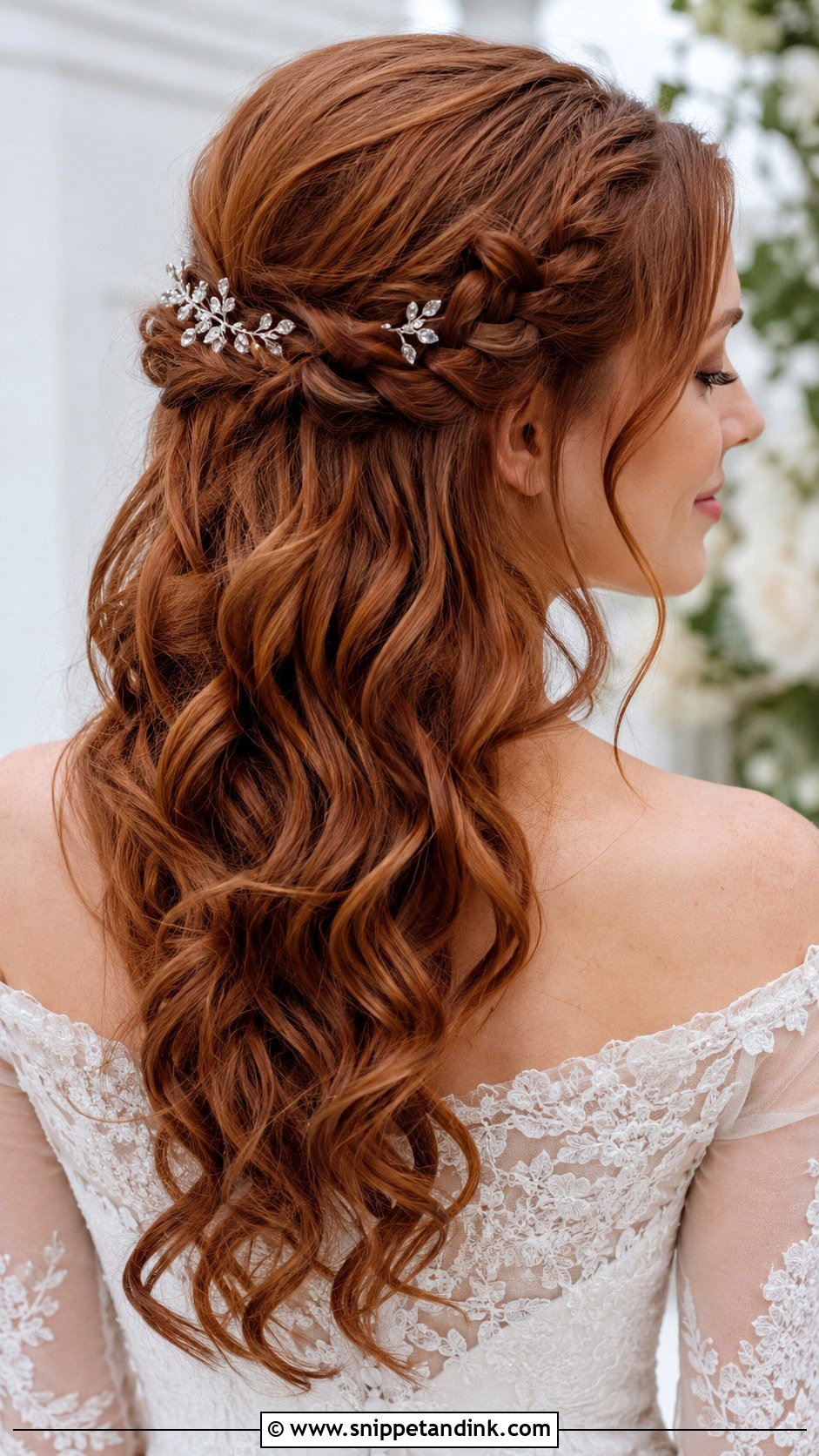 Waterfall Braid Half Up - Snippet and Ink - 20 Braid Hairstyle for Wedding Ideas