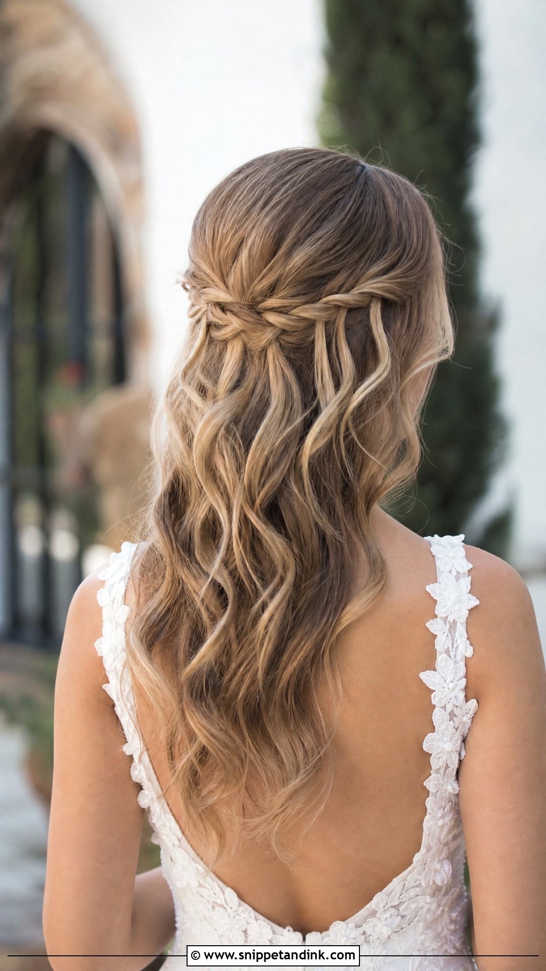 Waterfall Braid Half Updo - Snippet and Ink - 25 Braided Hairstyles for Bride